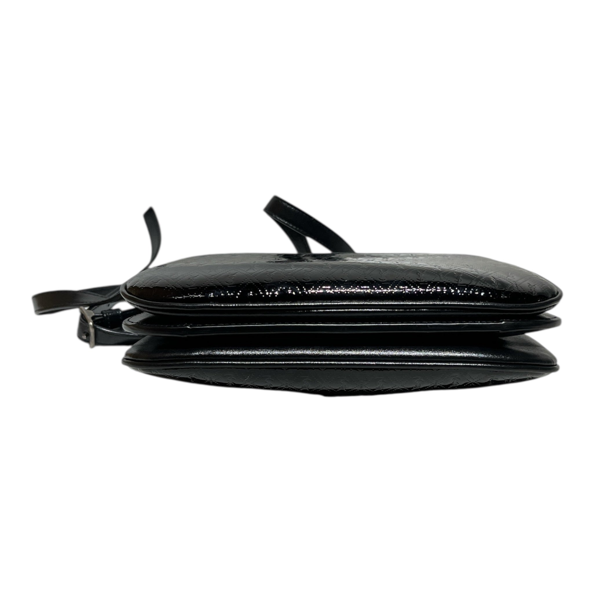 SAINT LAURENT/Cross Body Bag/Monogram/Leather/BLK/2020 Le Monogramme Patent view 3