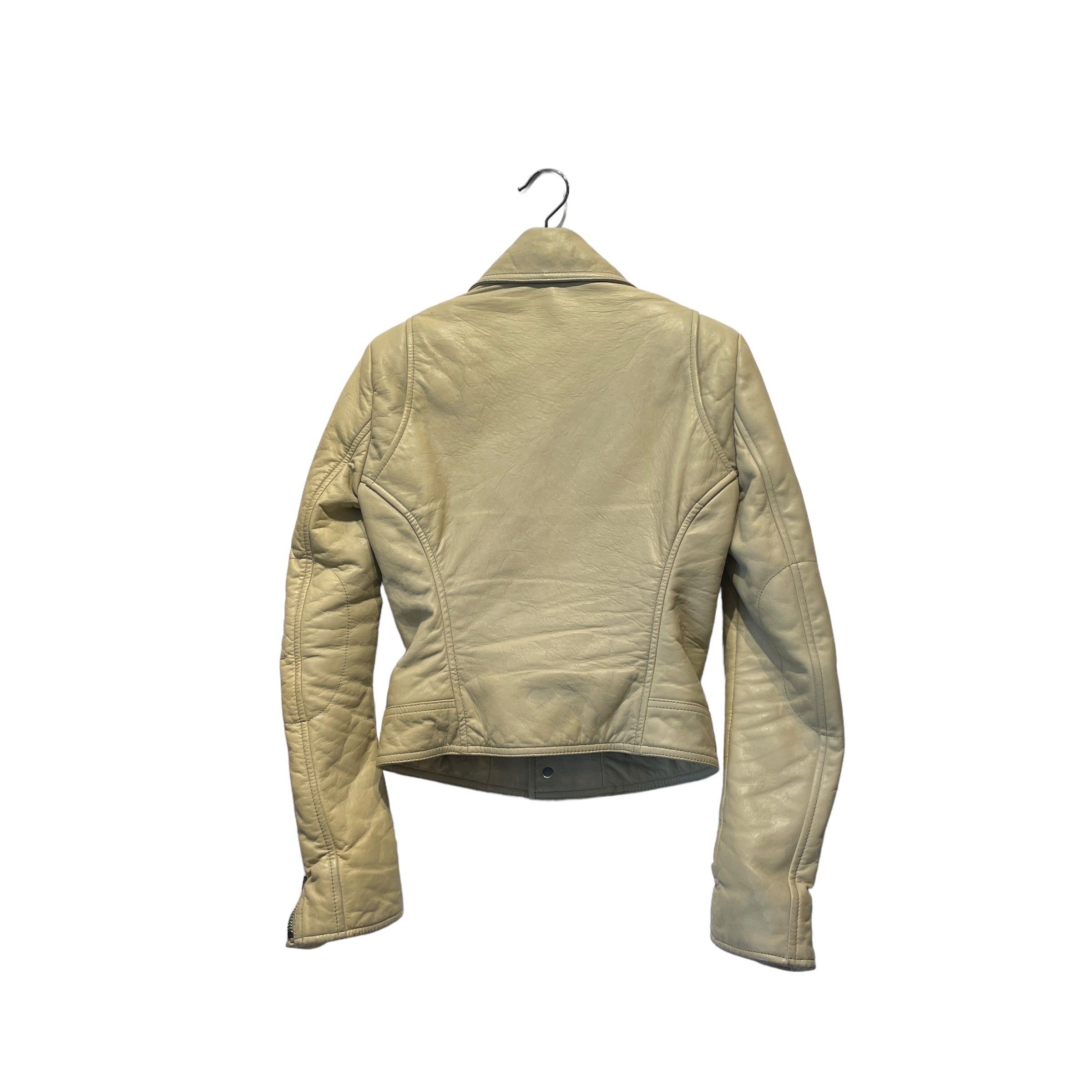 BALENCIAGA/Leather Jkt/34/Sheepskin/KHK/ view 2