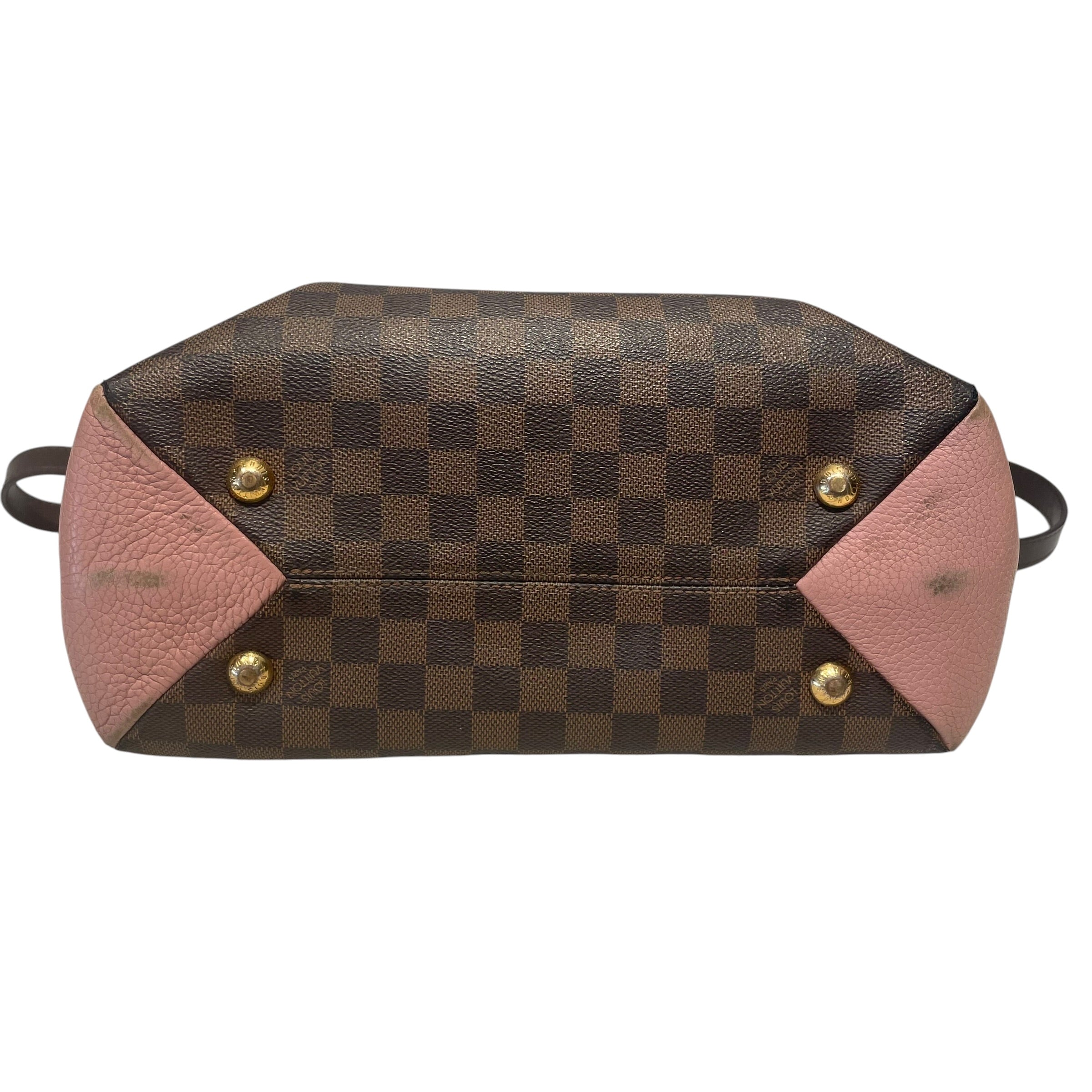 LOUIS VUITTON/Hand Bag/Leather/BRW/Damier Ebene Canvas view 4