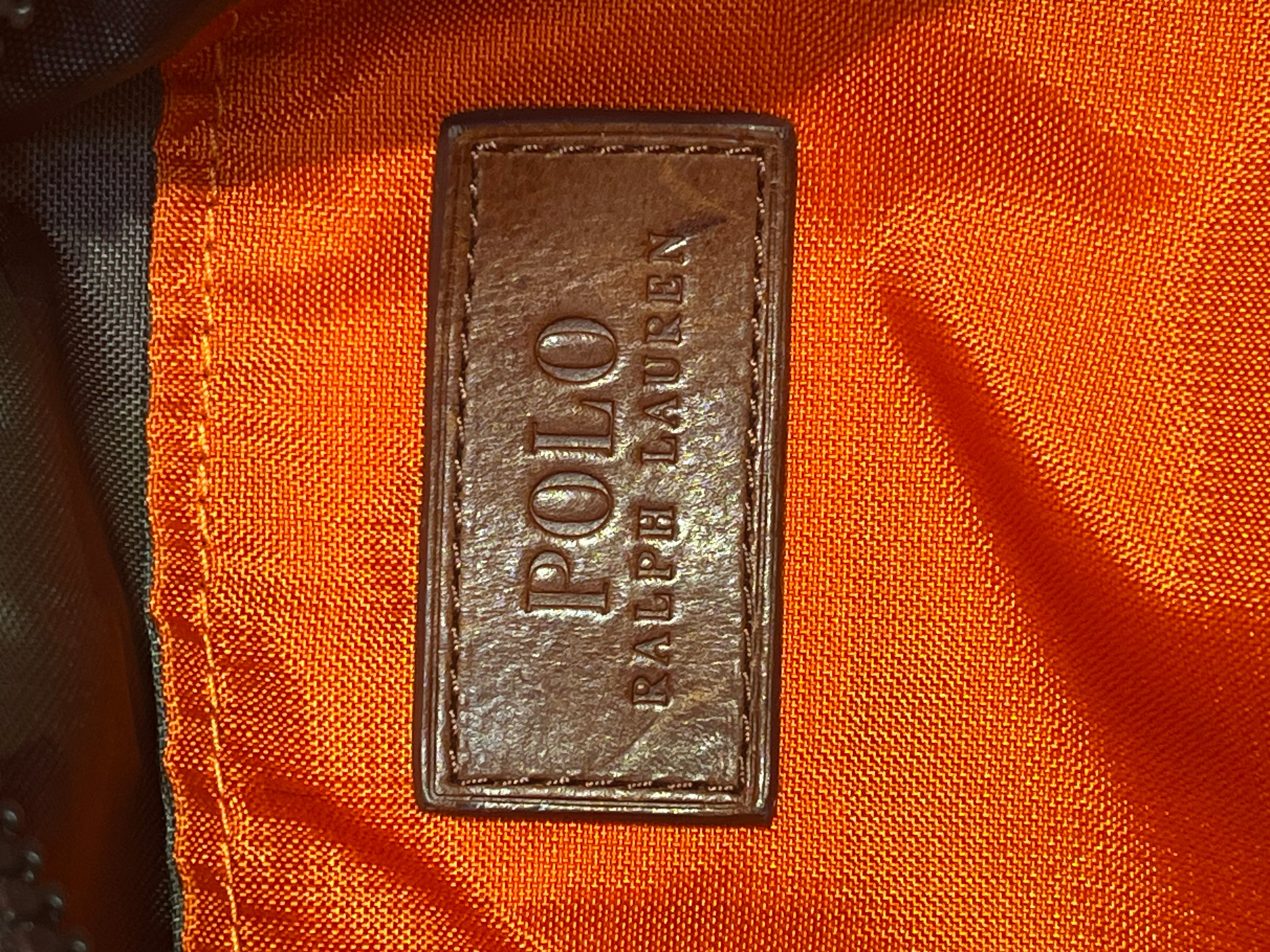 POLO RALPH LAUREN/Tote Bag/Nylon/ORN/camping patches, blue handle view 10