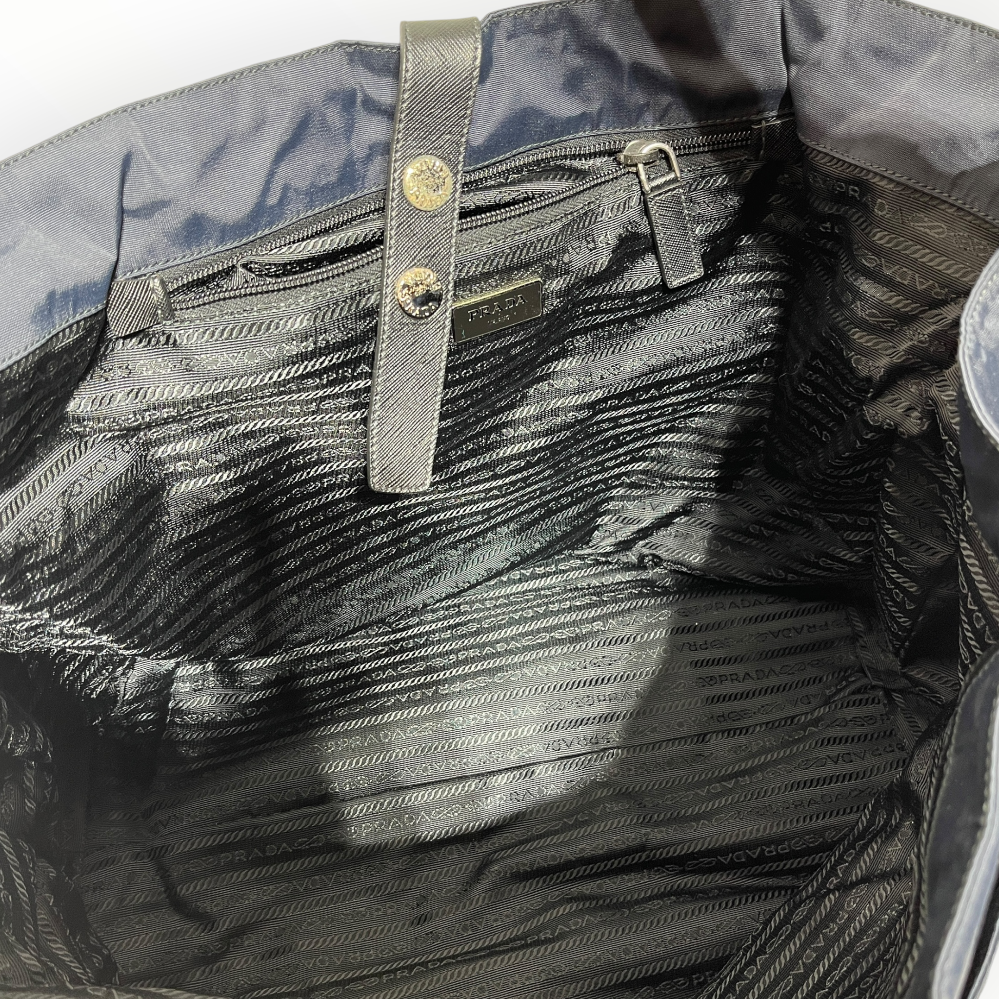 PRADA/Bag/Nylon/BLK/SLVR HARDWARE view 4