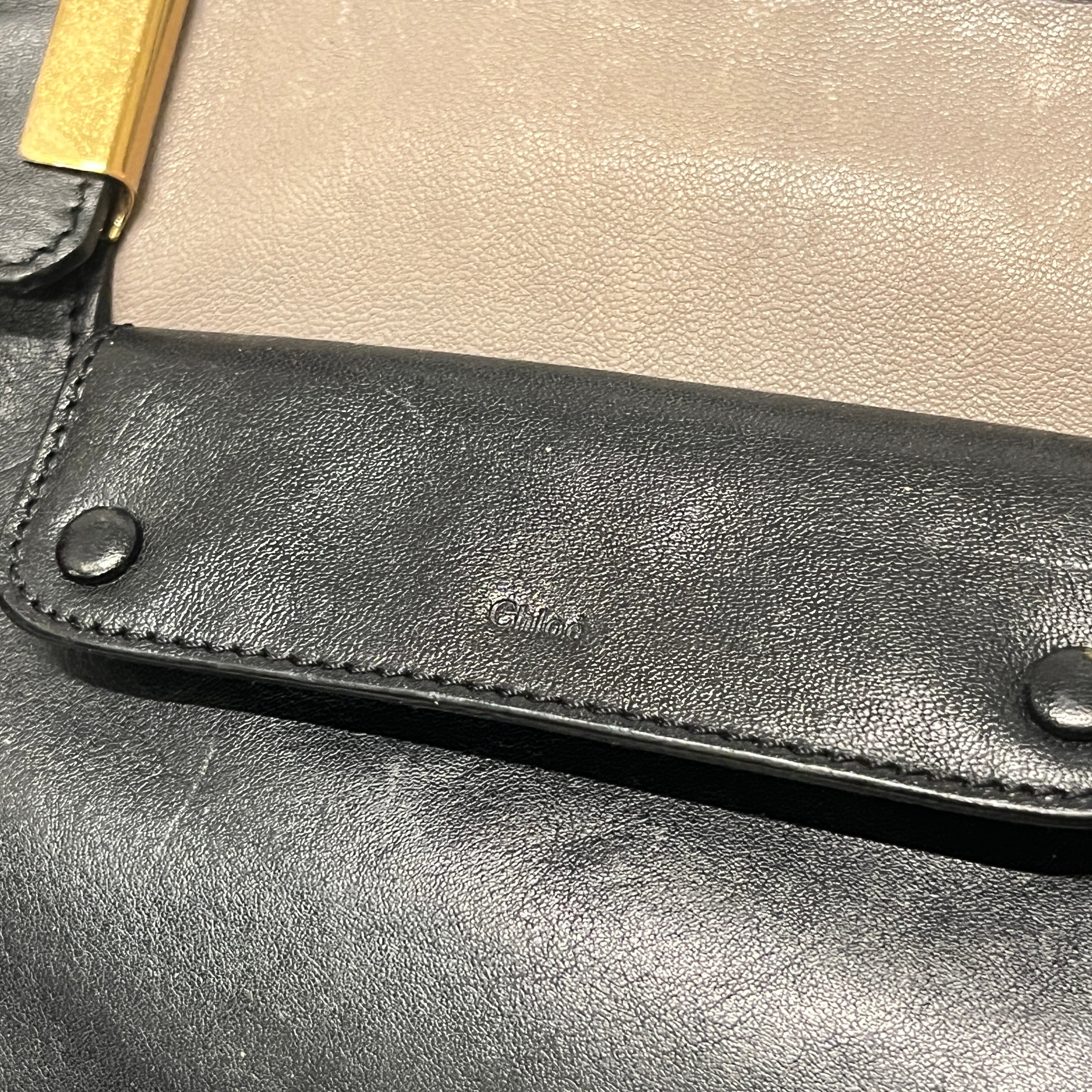 Chloe/Bag/Leather/BLK/GRY/BLK LARGE HAND BAG view 4
