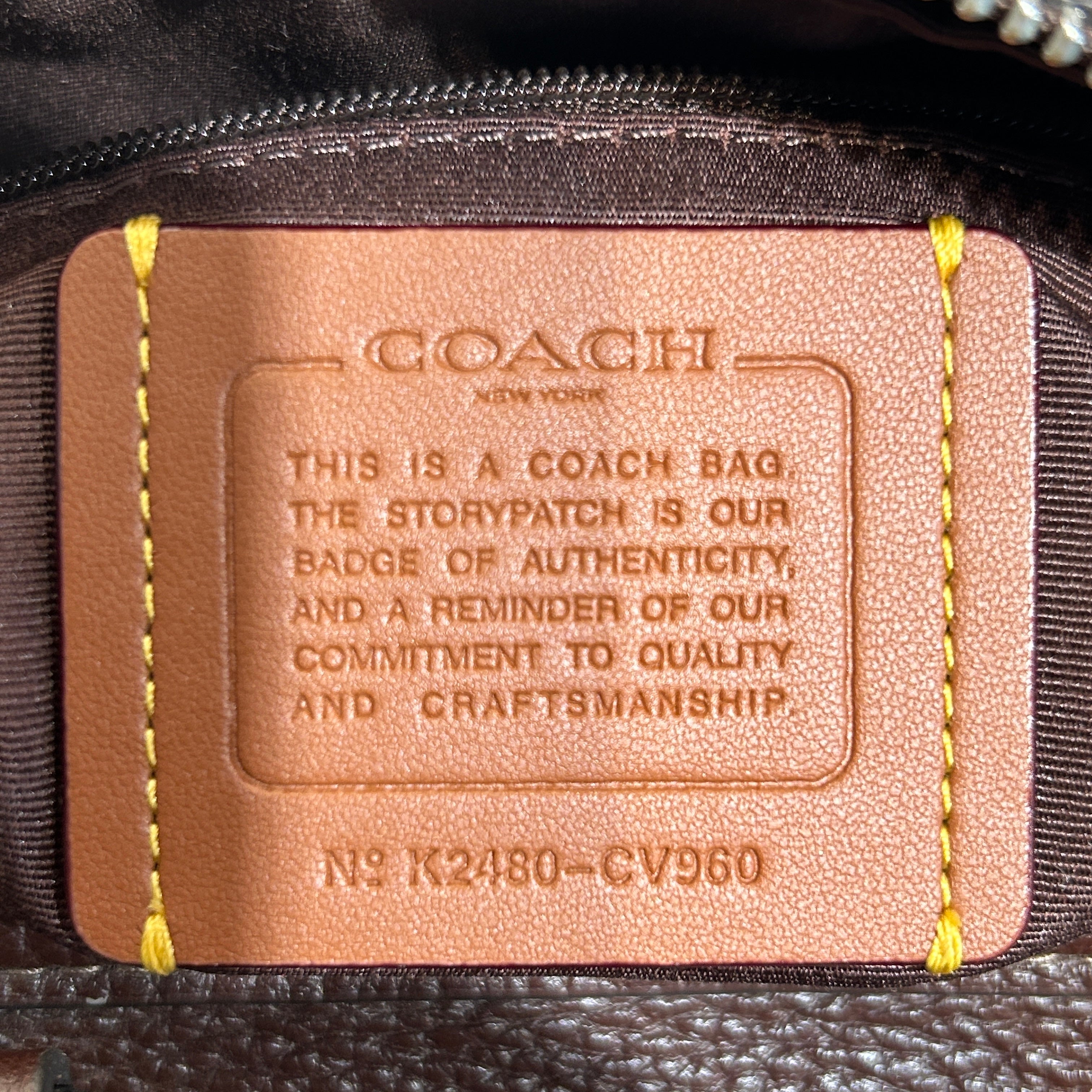 COACH/Hand Bag/Leather/BRW/ROWAN SATCHEL BAG view 4
