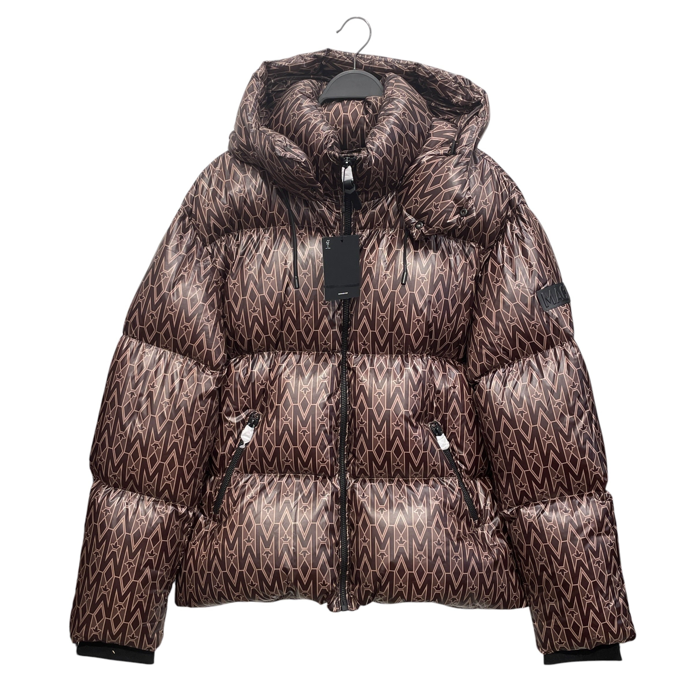 MACKAGE/Puffer Jkt/44/Nylon/BRW/Monogram/NWT BLACK HARDWARE view 1
