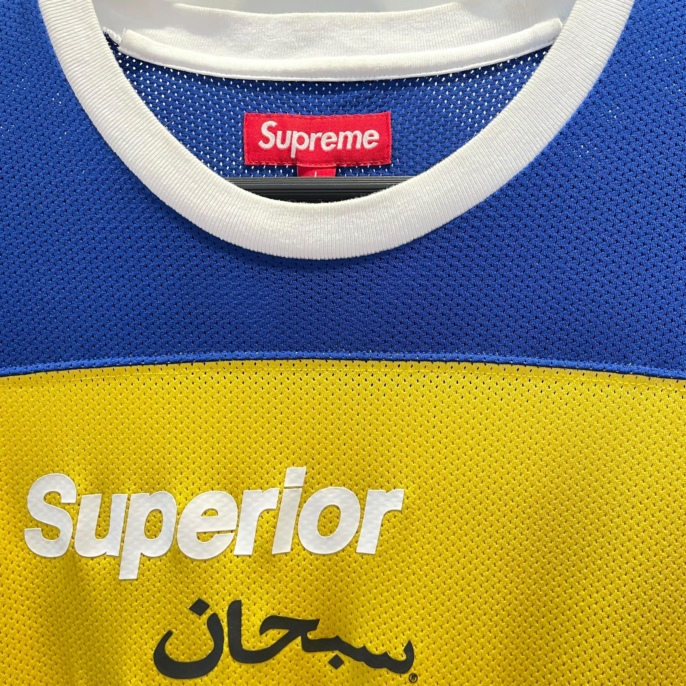 Supreme/Sweatshirt/L/Border/Cotton/BLU/arabic mesh view 2
