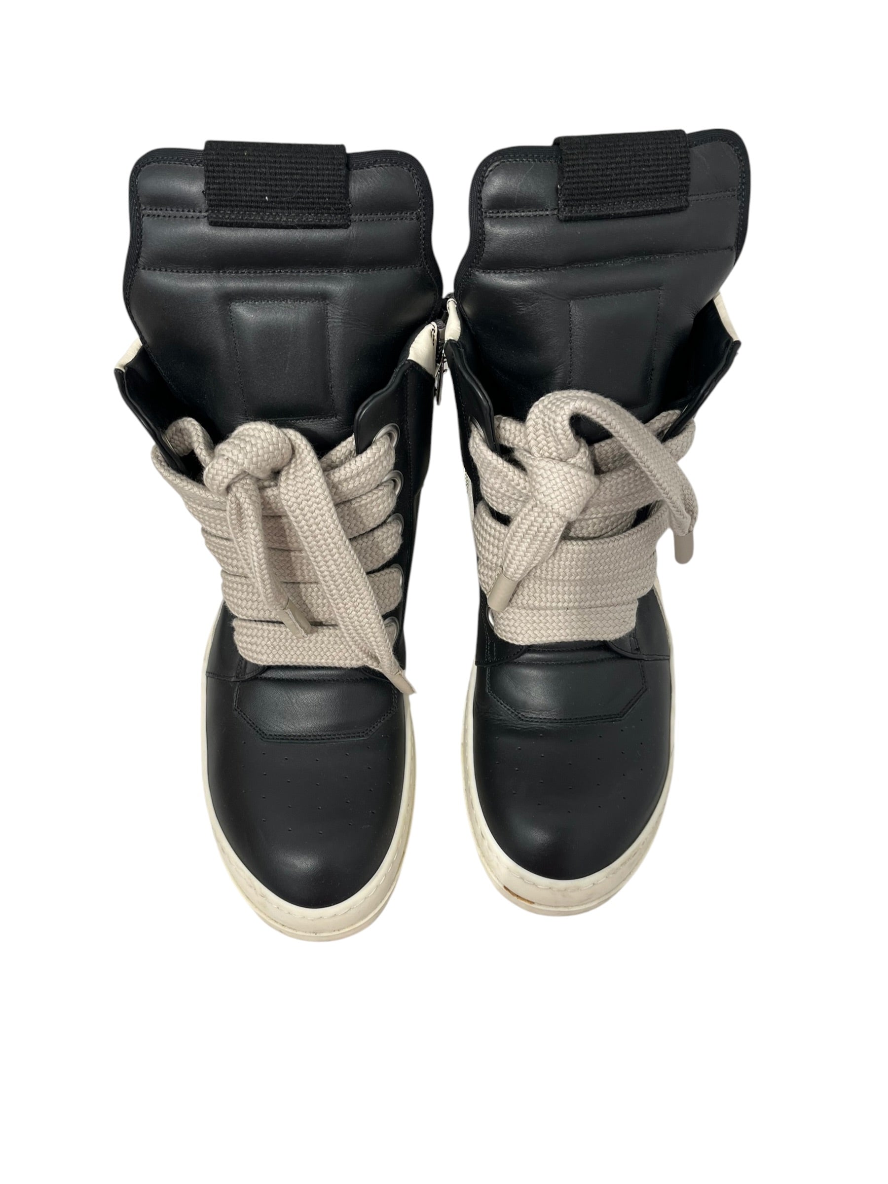 Rick Owens/Hi-Sneakers/EU 43/Leather/BLK/JUMBO LACE GEOBASKET view 5