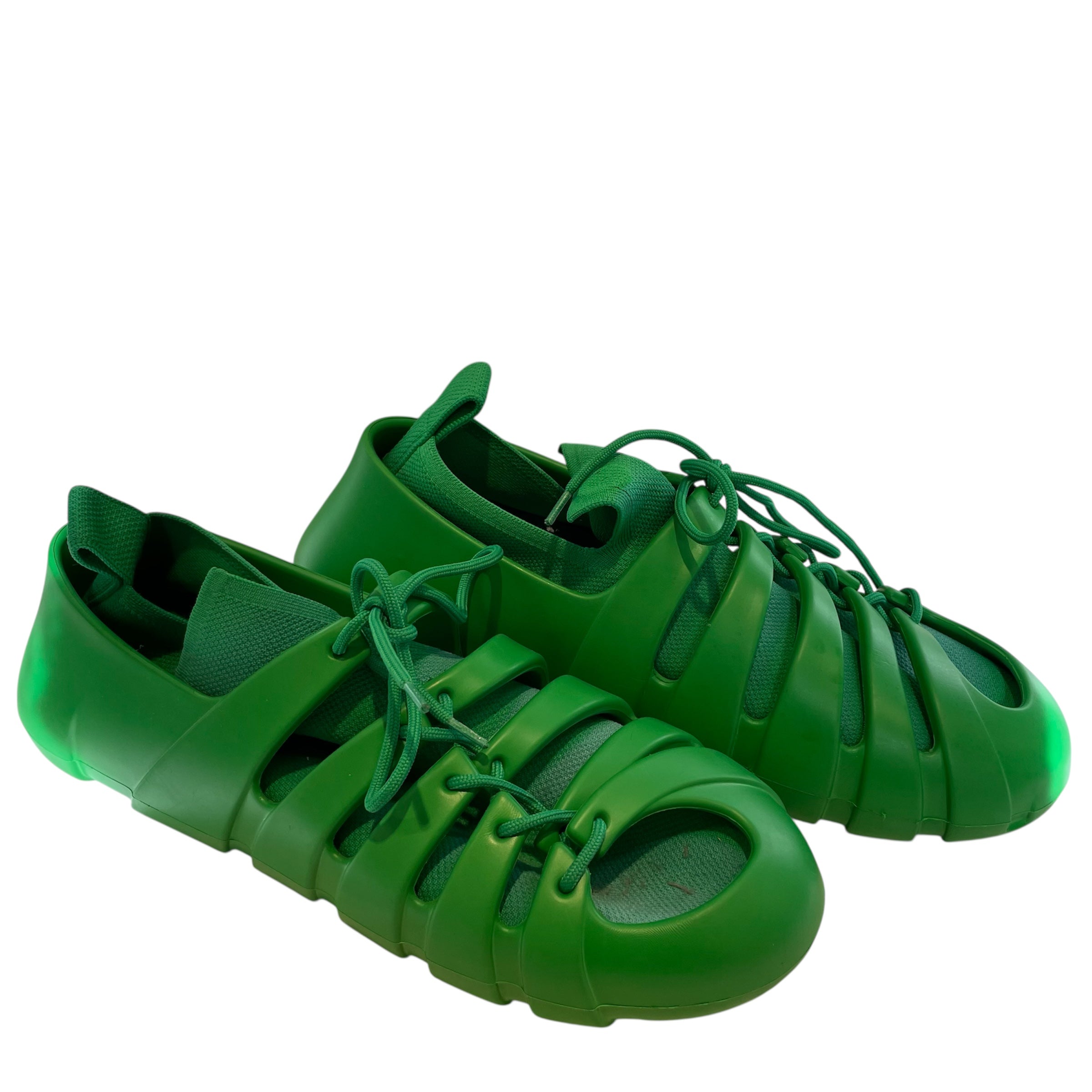 BOTTEGA VENETA/Sandals/EU 44/GRN/TECH RUBBER KNIT view 1