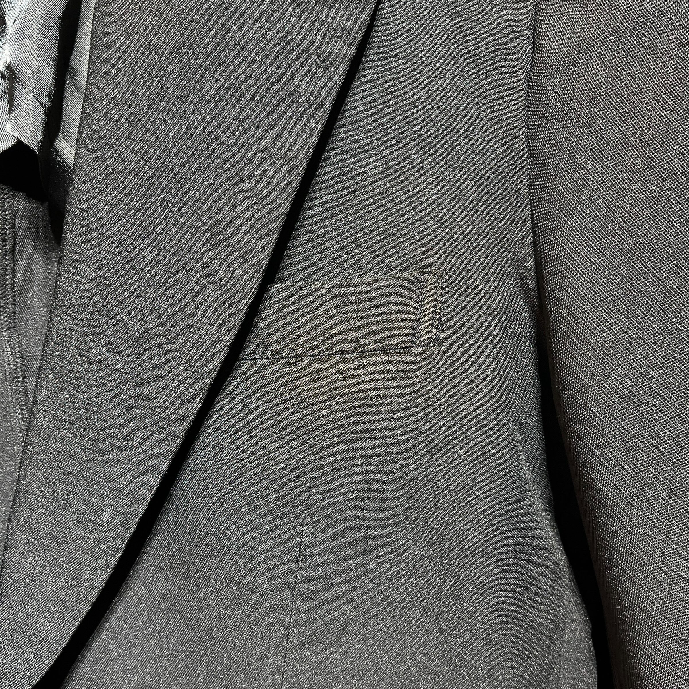 COMME des GARCONS HOMME PLUS/Tailored Jkt/M/Wool/BLK/BUCKLE ARMS / BRWN BUTTONS view 5