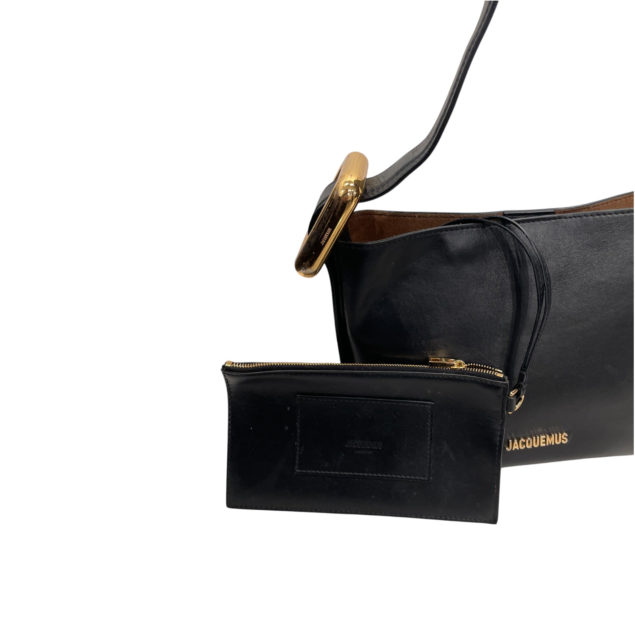 JACQUES/Bag/Leather/BLK/CHUNKY GOLD HARDWARE view 6