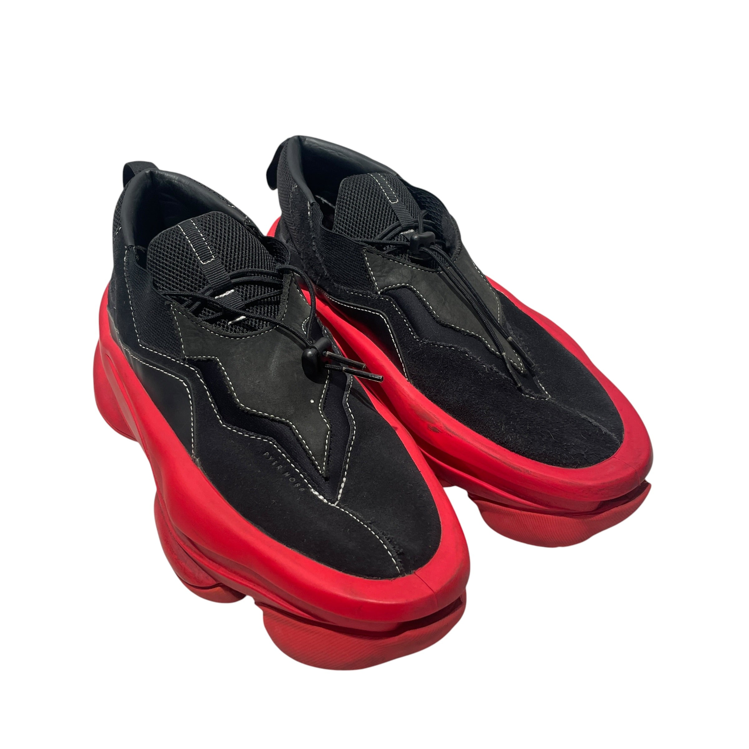 PYER MOSS/Low-Sneakers/US 11/Cotton/BLK/sculpt 1 view 1