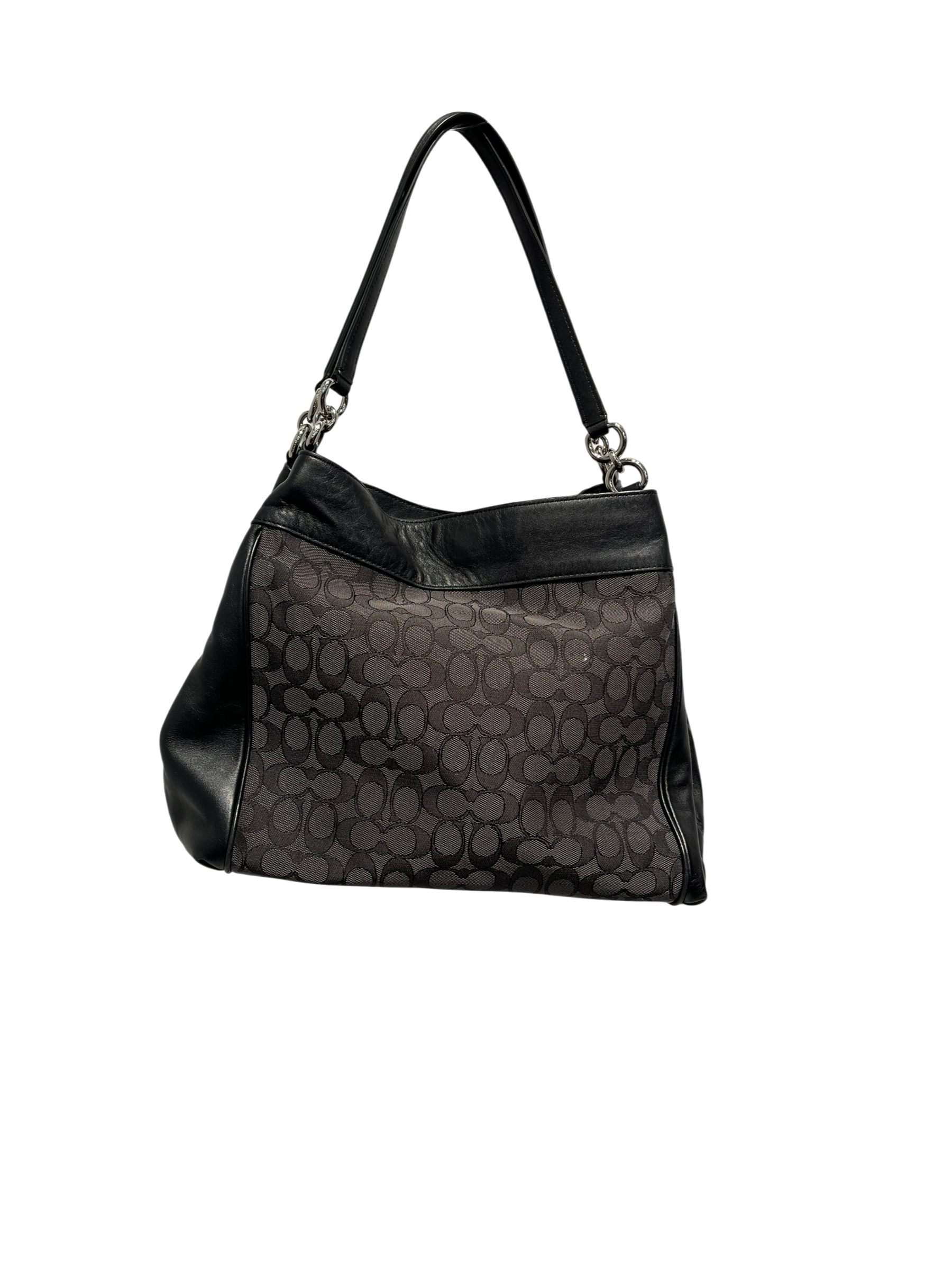COACH/Tote Bag/Cotton/BLK/Canvas Lexy Shoulder Bag view 2