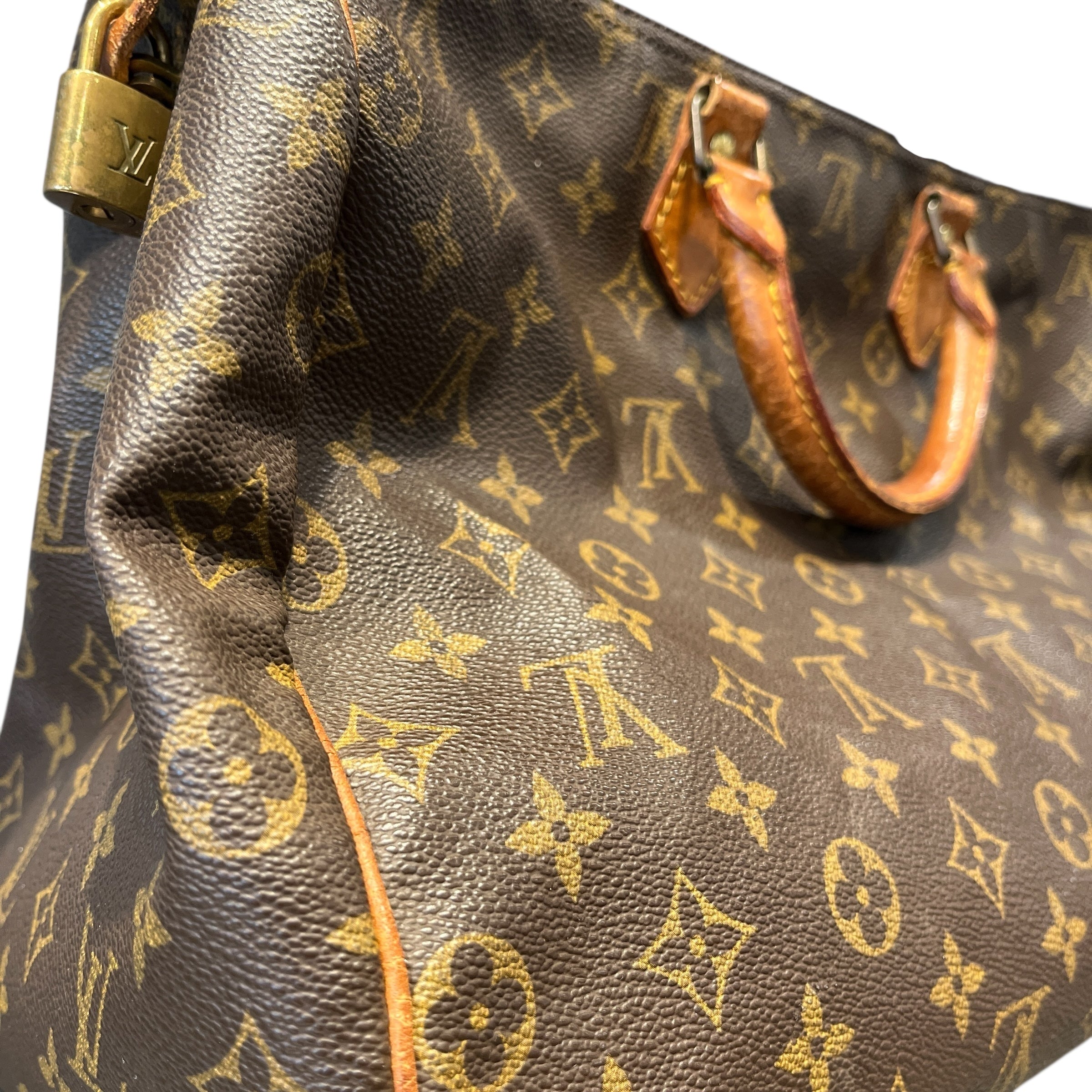 LOUIS VUITTON/Hand Bag/Monogram/Leather/BRW/SPEEDY 40 view 5