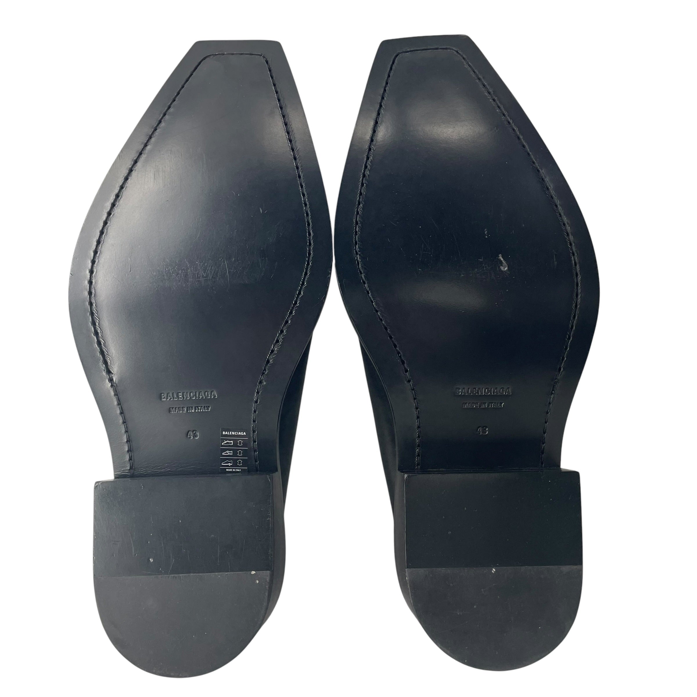 BALENCIAGA/Dress Shoes/EU 43/Leather/BLK/Slip-on/SANTIAGO MULE BNWT view 7