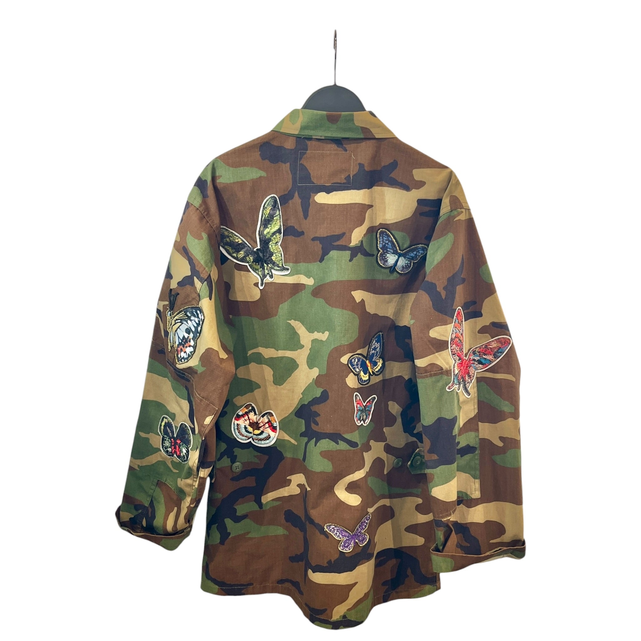 JNNYJN LLOVET/Jacket/M/Camouflage/Cotton/GRN/Double Breasted/BUTTERFLY view 2
