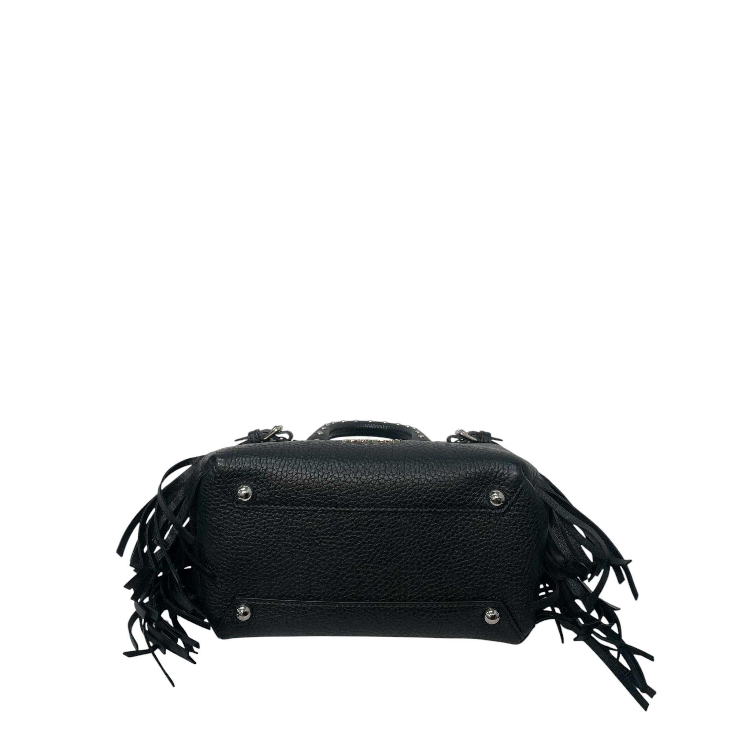 BURBERRY/Cross Body Bag/Leather/BLK/baby studded banner fringe view 3