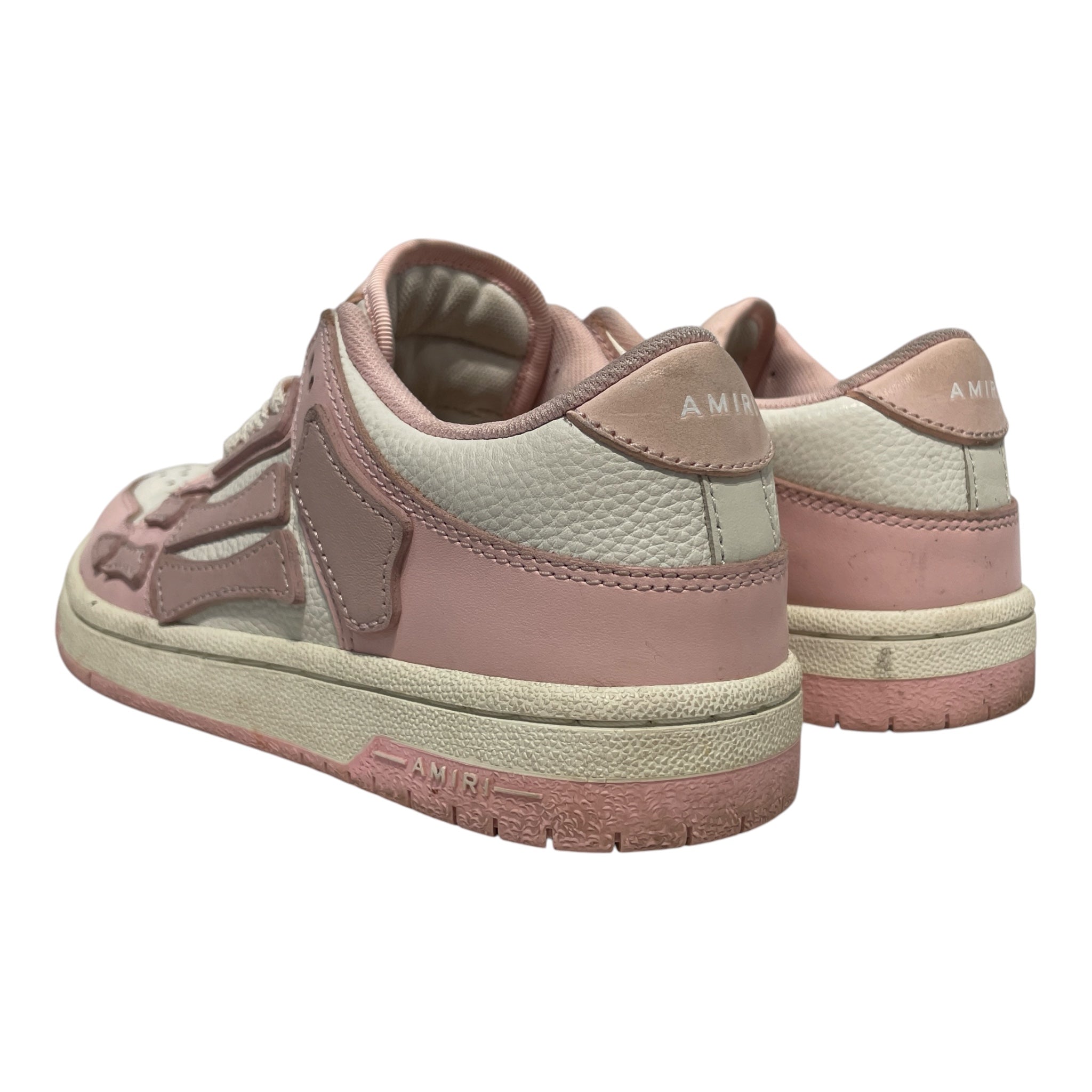 AMIRI/Low-Sneakers/US 7/Leather/PNK/skel top low view 2