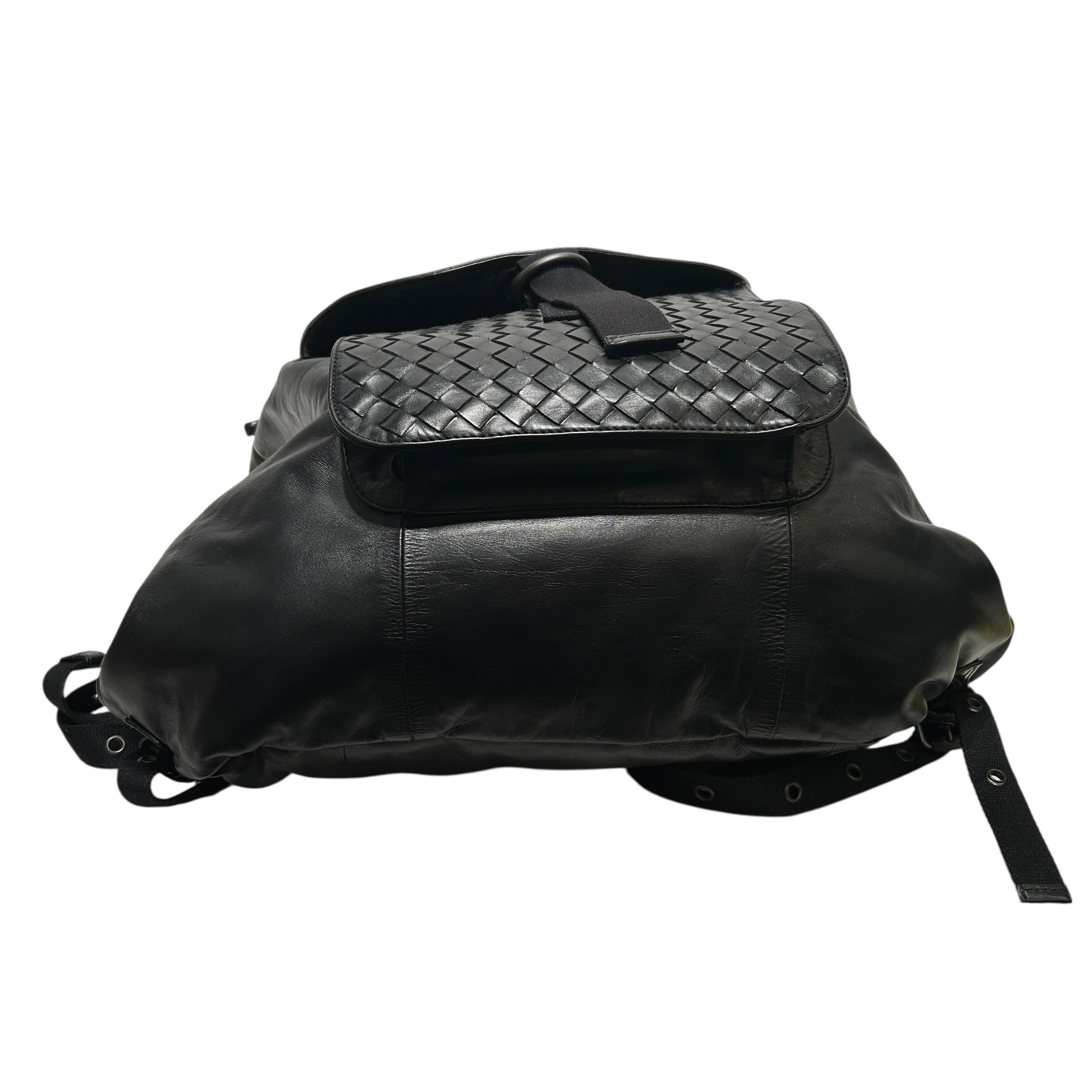BOTTEGA VENETA/Backpack/Leather/BLK/ view 4