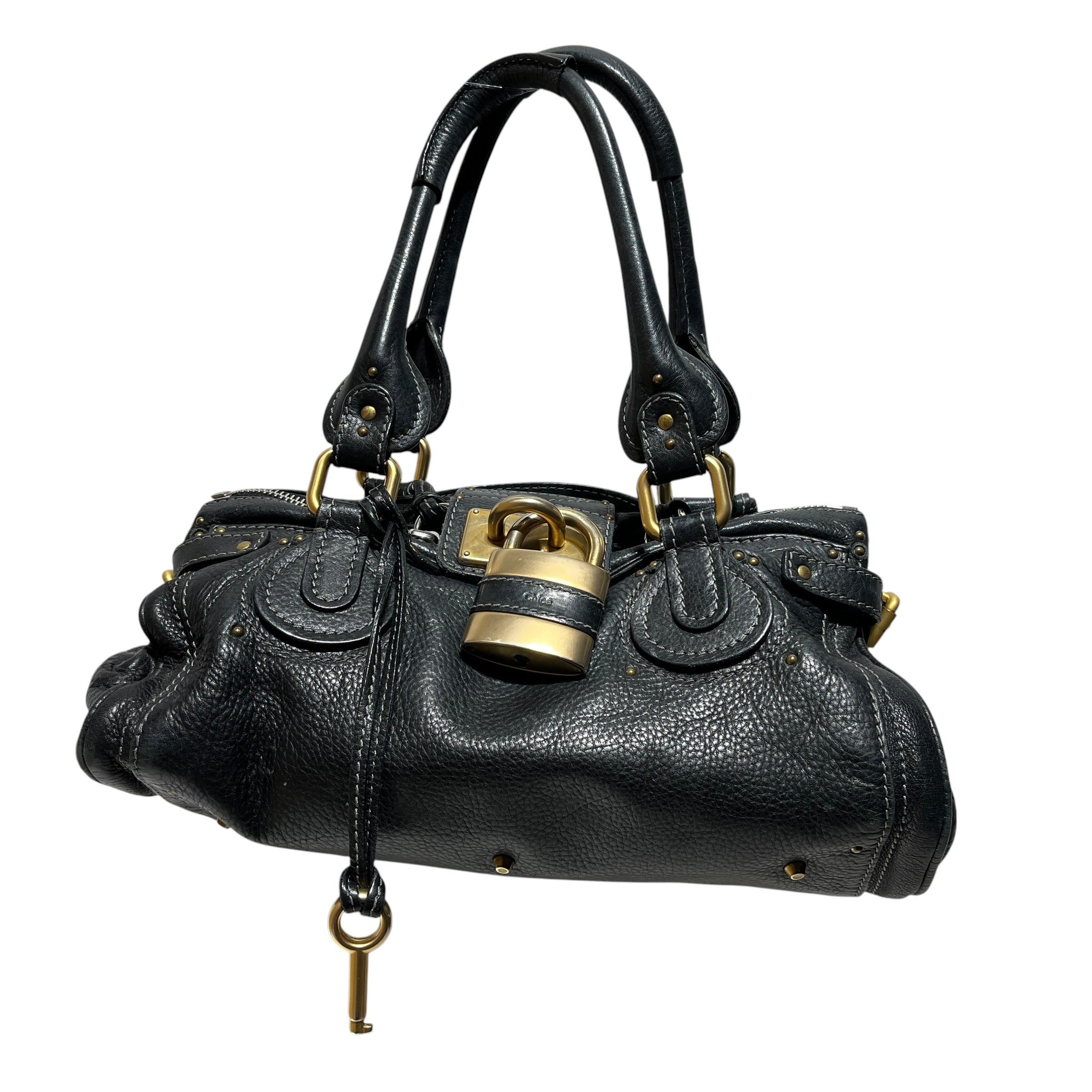 Chloe/Hand Bag/Leather/BLK/PADDINGTON view 1