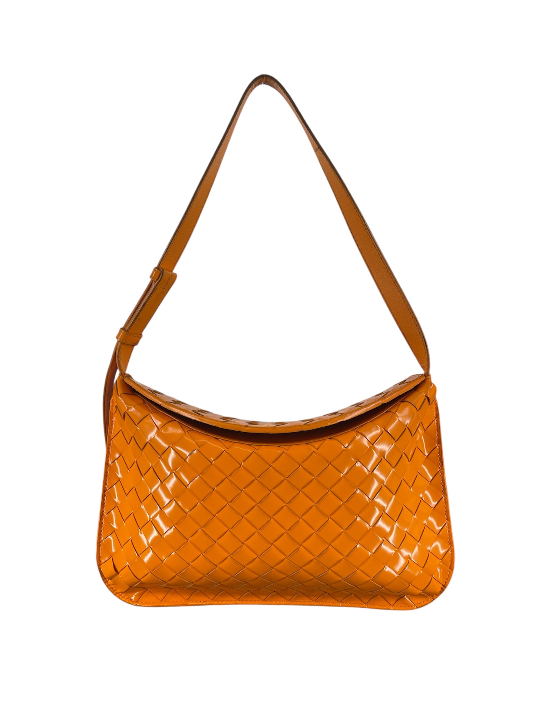 BOTTEGA VENETA/Hand Bag/Leather/ORN/PATENT SMALL FLAP view 1