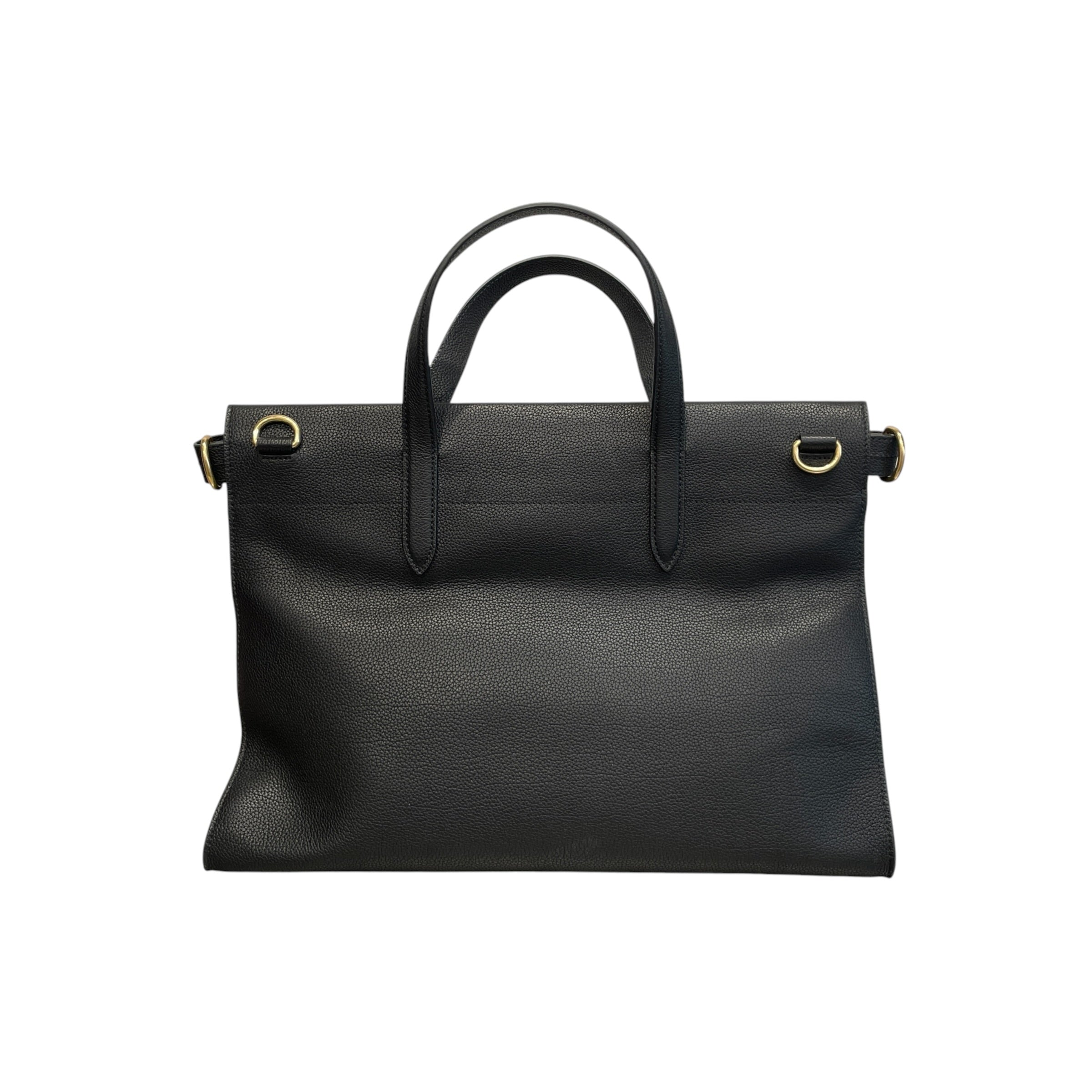 BURBERRY/Tote Bag/Leather/BLK/COTSWOLDS TOTE view 2
