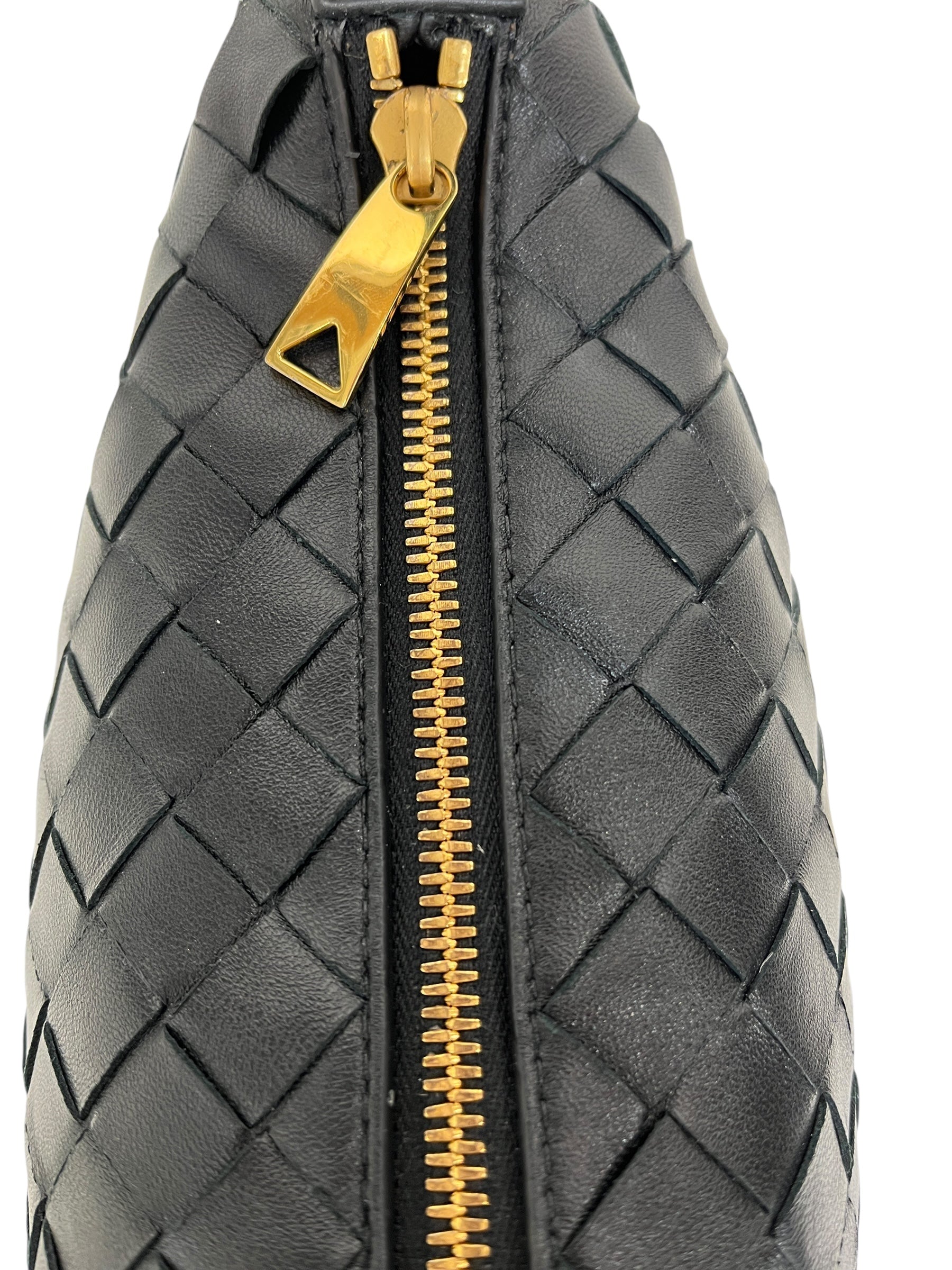 BOTTEGA VENETA/Hand Bag/Leather/BLK/WALLACE MINI WOVEN view 6