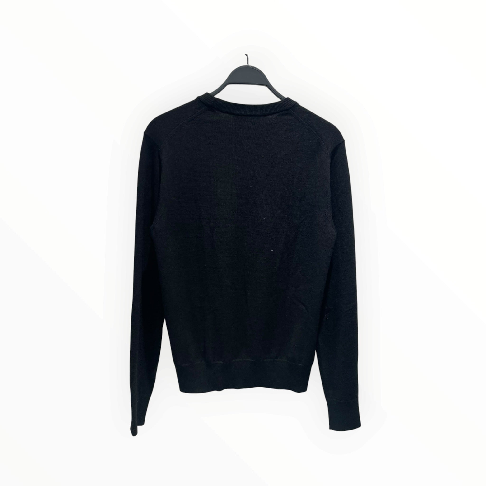 DOLCE&GABBANA/Sweater/46/Wool/BLK/DG CHEST LOGO view 2