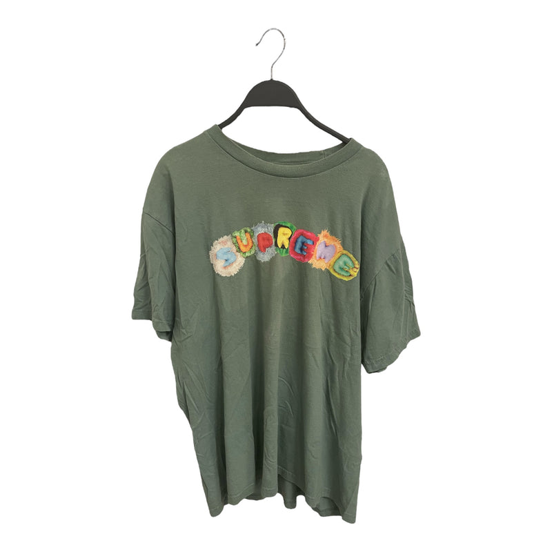 Supreme/T-Shirt/XL/Cotton/GRN/FLOWER/LOGO