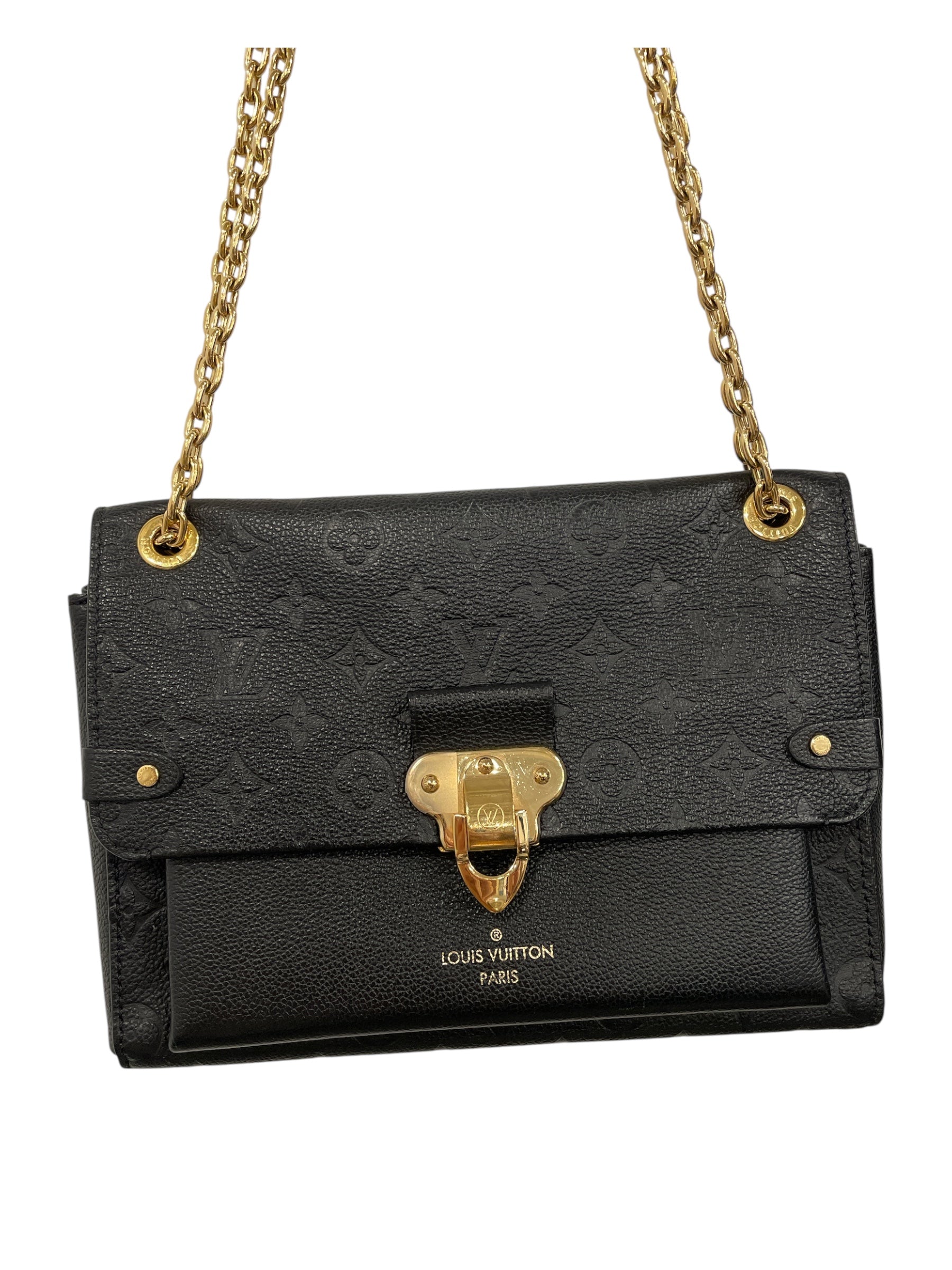 LOUIS VUITTON/Cross Body Bag/S/Leather/CRM/DAMIER AZUR POCHETTE view 3