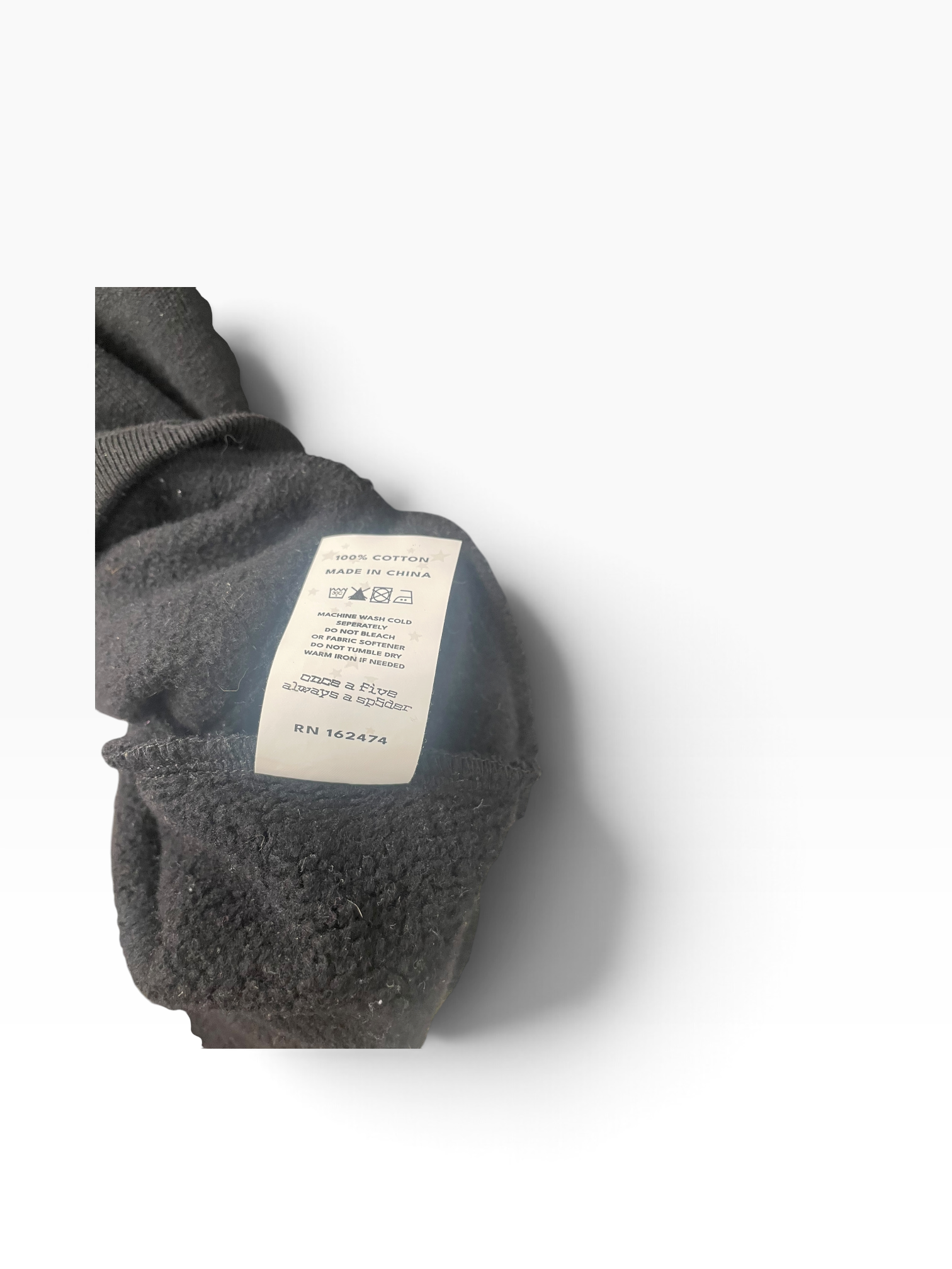 Sp5der/Hoodie/M/Cotton/BLK/JEFFERY STAR HOODIE view 3