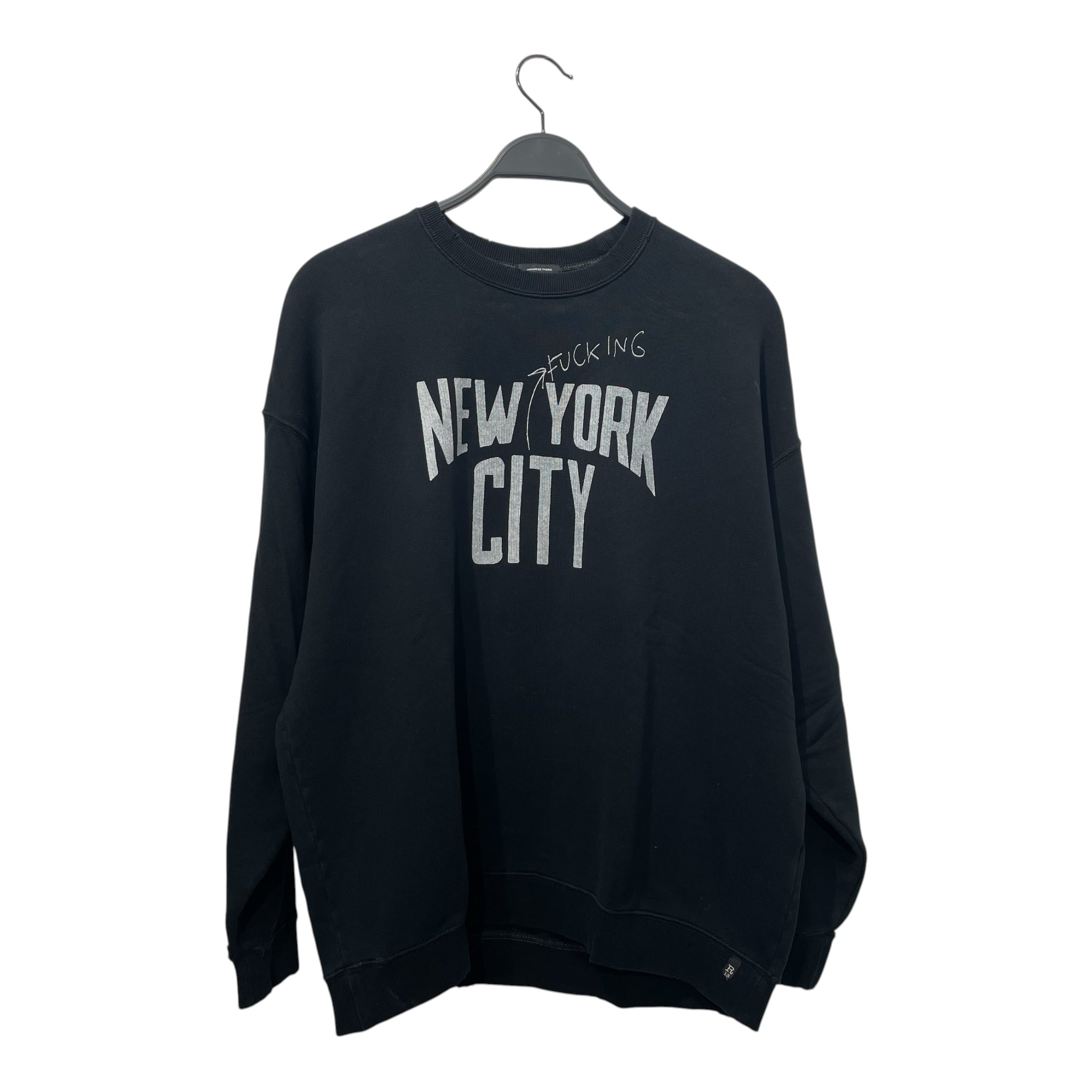 R13/Sweatshirt/M/Graphic/Cotton/BLK/ view 1