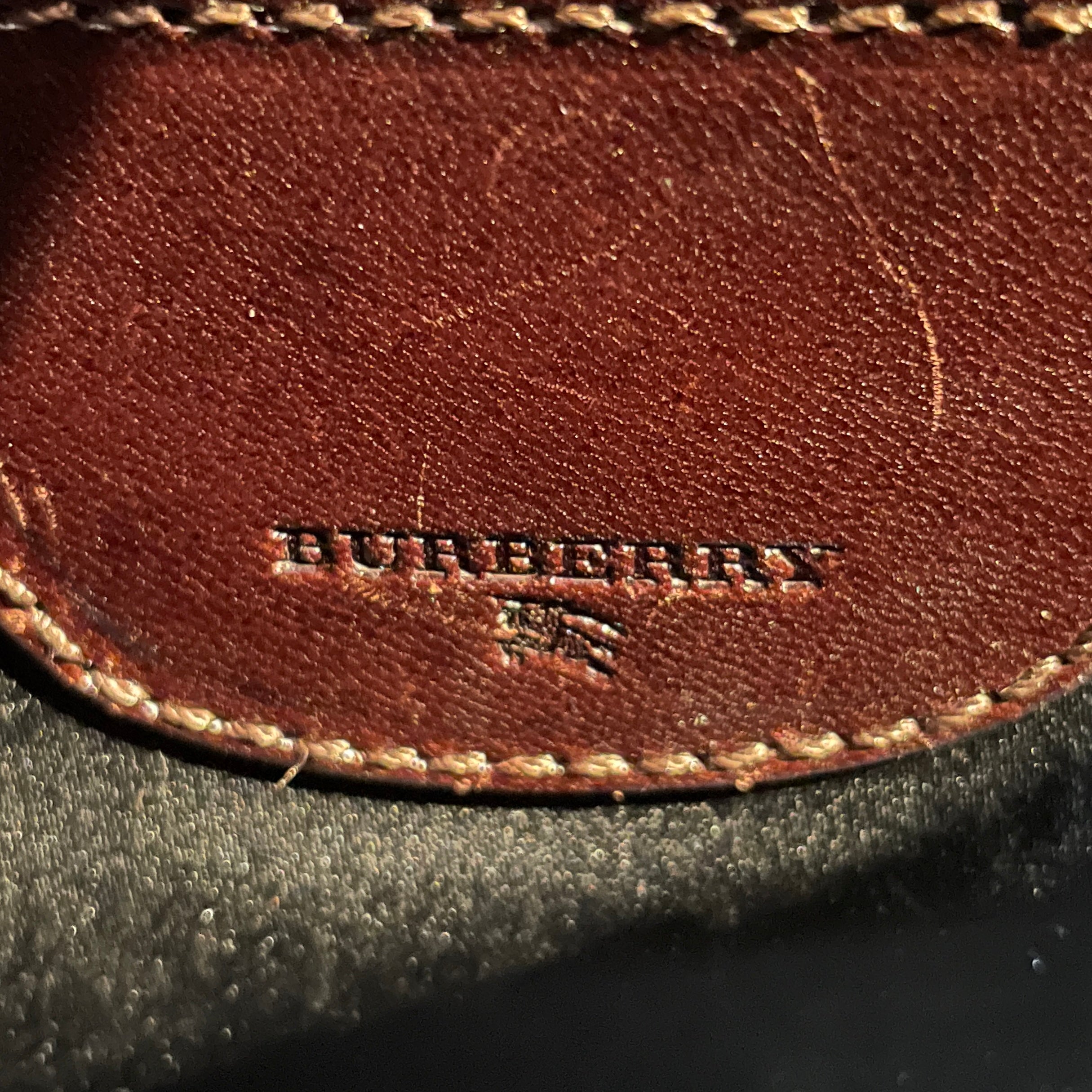 BURBERRY/Hand Bag/All Over Print/Leather/BRW/Two Handle Satchel Lock & Key view 6
