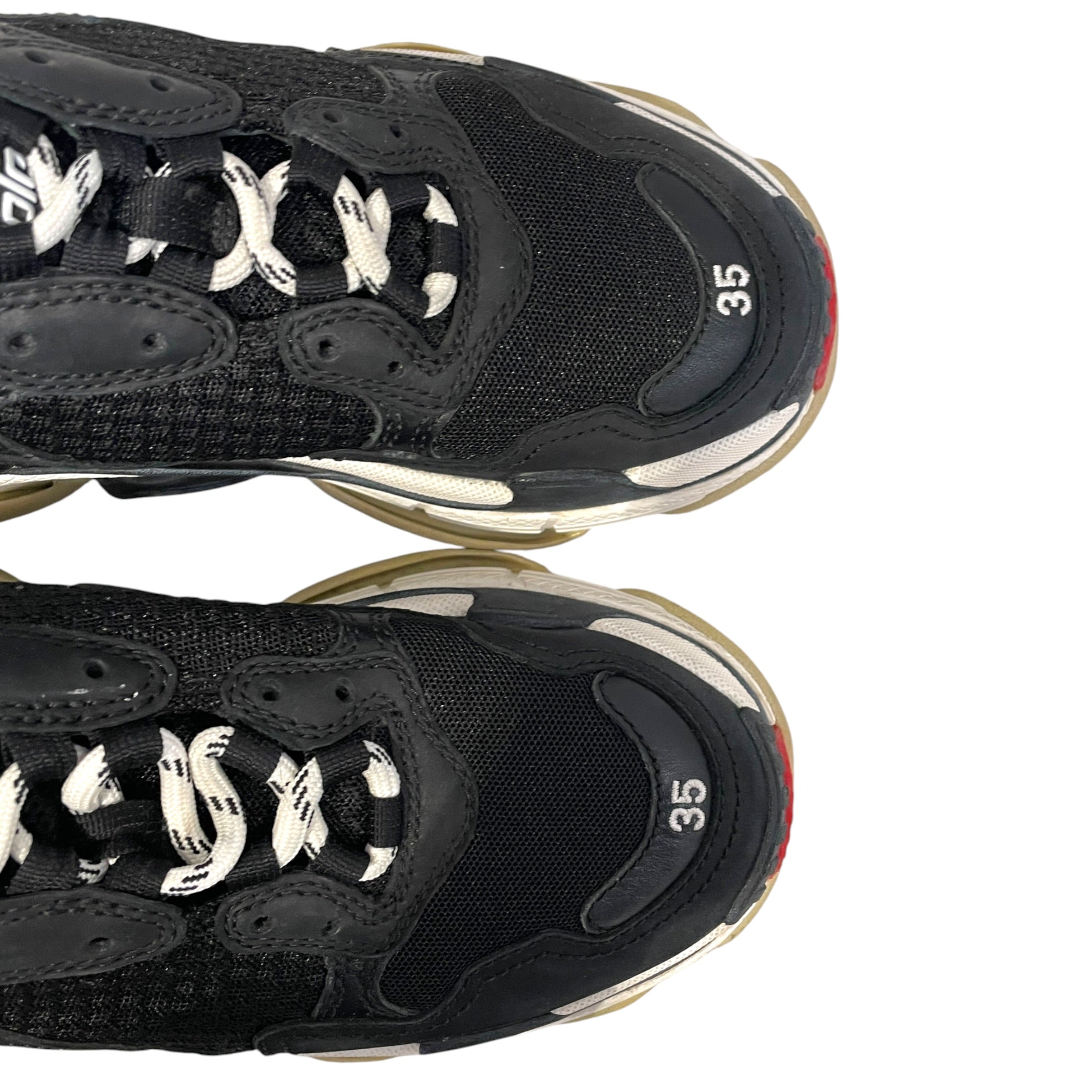 BALENCIAGA/Low-Sneakers/UK 2/BLK/triple a view 4