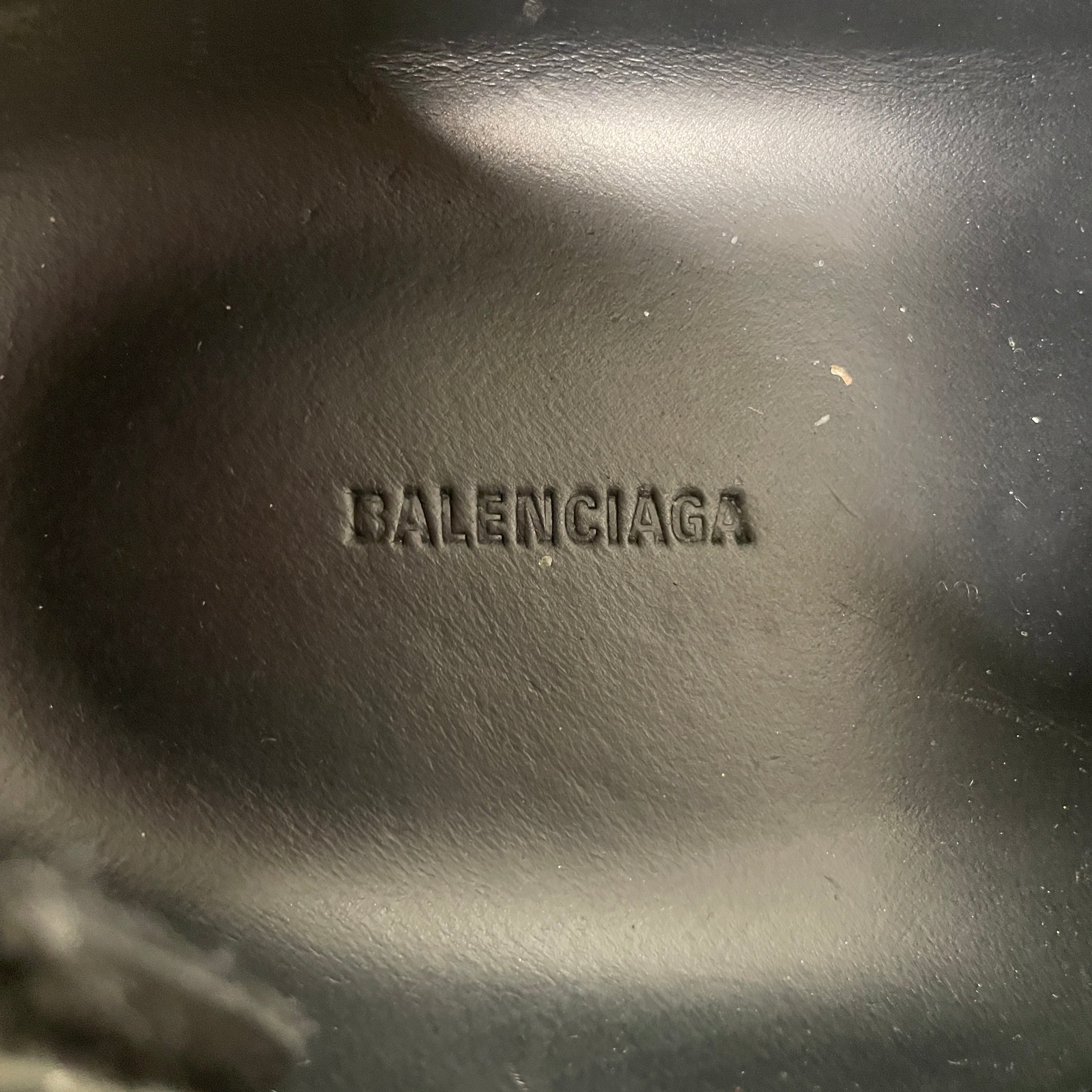 BALENCIAGA/Boots/US 9/Leather/BLK/derby lace up hummer view 3