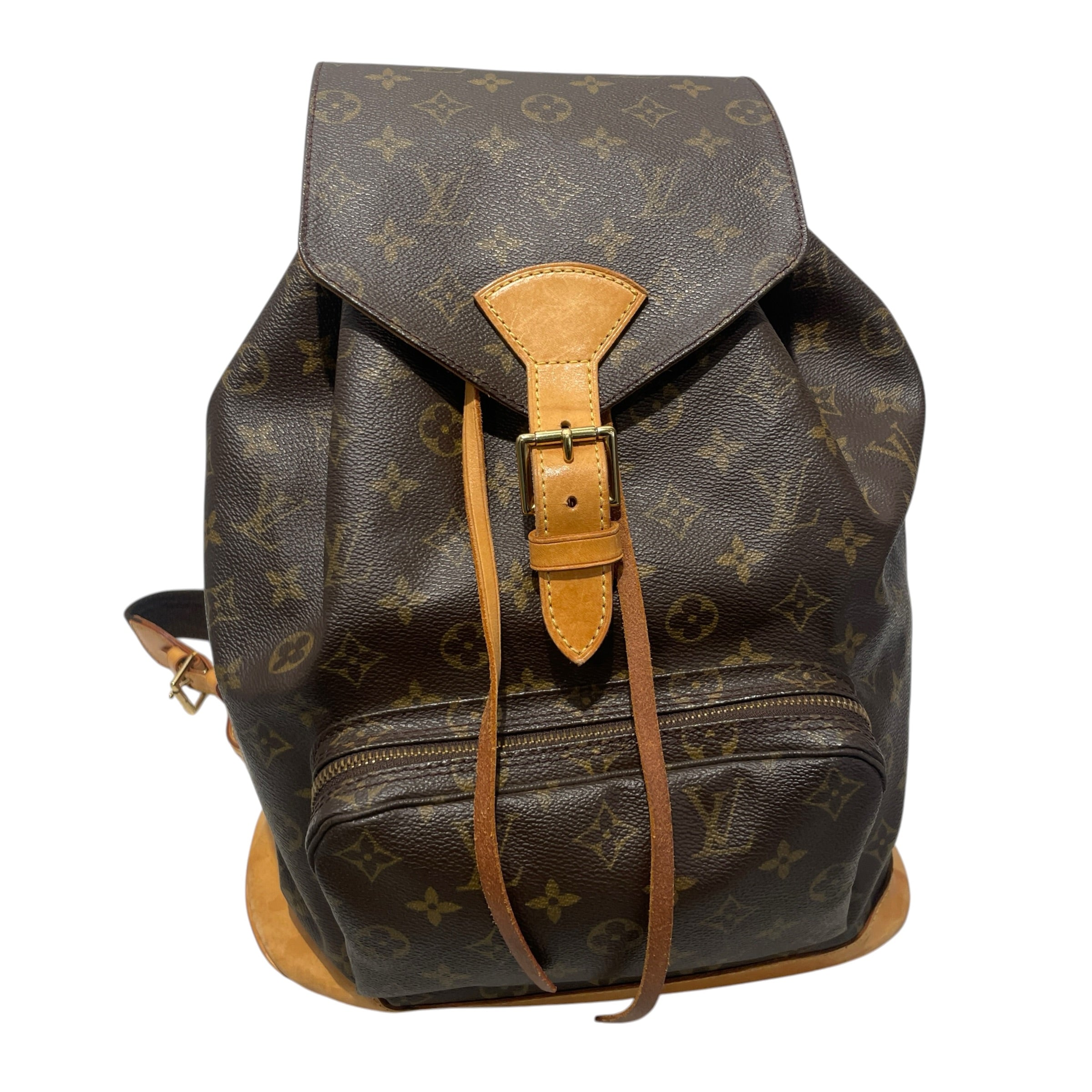 LOUIS VUITTON/Backpack/Monogram/Leather/BRW/Montsouris GM view 1