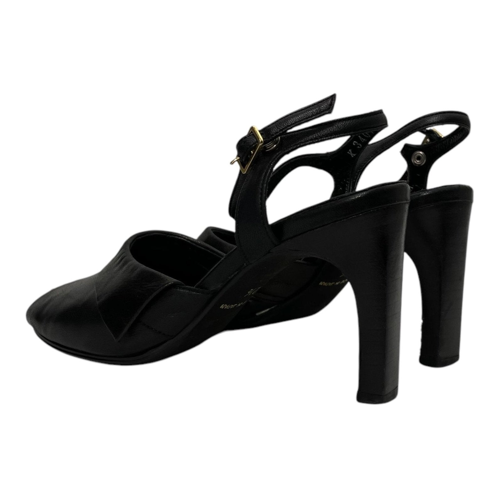 Jean Paul Gaultier/Heels/Leather/BLK/3/WHITE LOGO ON SOLE view 2