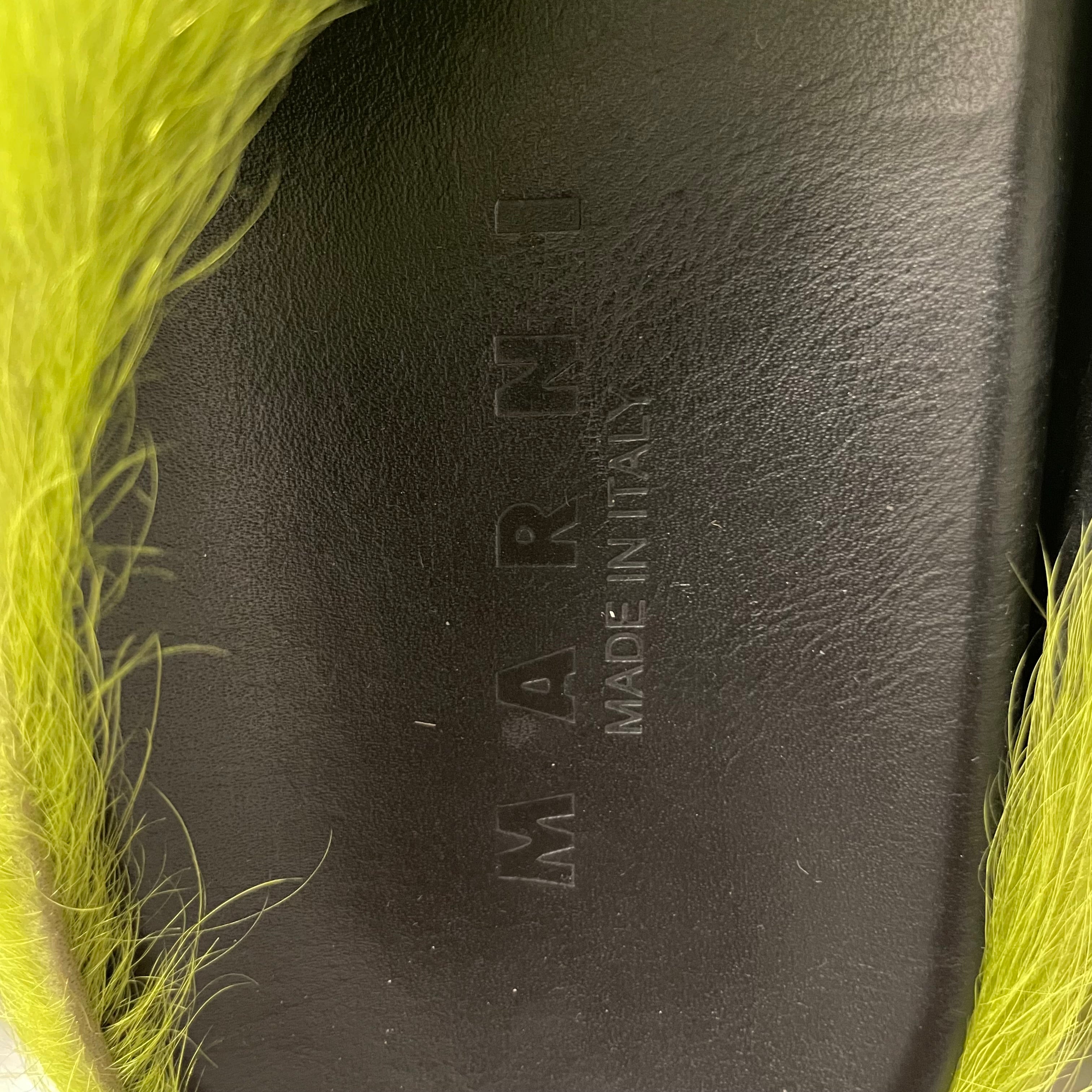 MARNI/Sandals/EU 40/Fur/GRN/FUR MULES view 3
