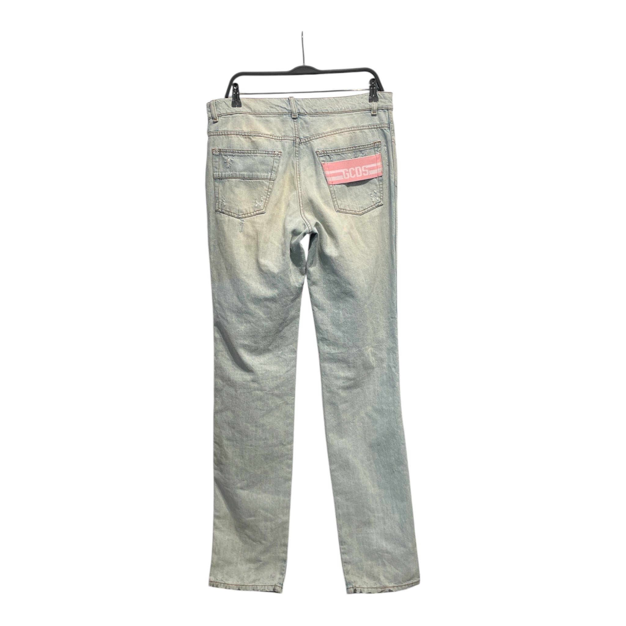GCDS/Skinny Pants/L/Denim/BLU/PINK PATCH ON BACK view 2