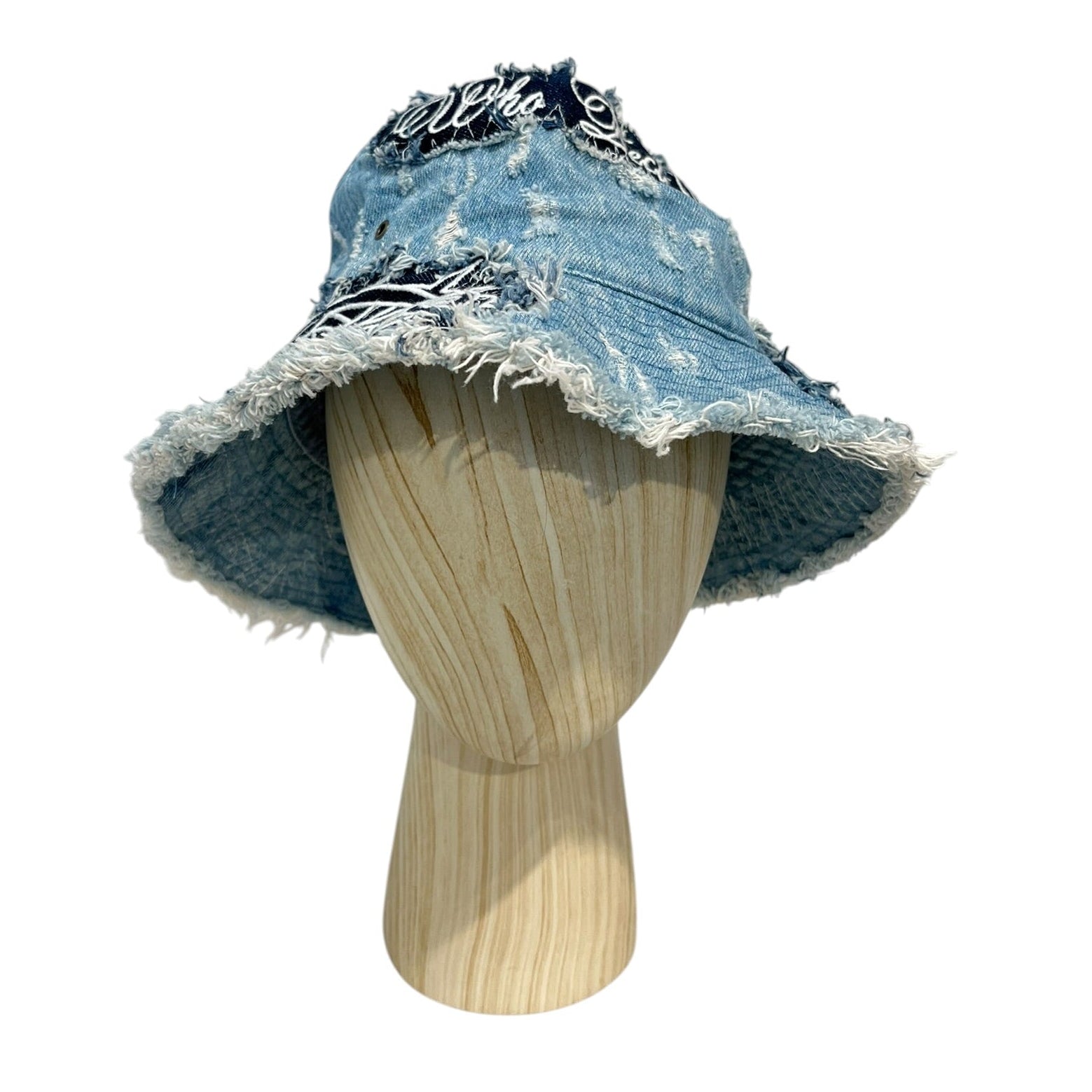 WHO DECIDES WAR/Bucket Hat/Cotton/IDG/logo patch crown of thorns view 1