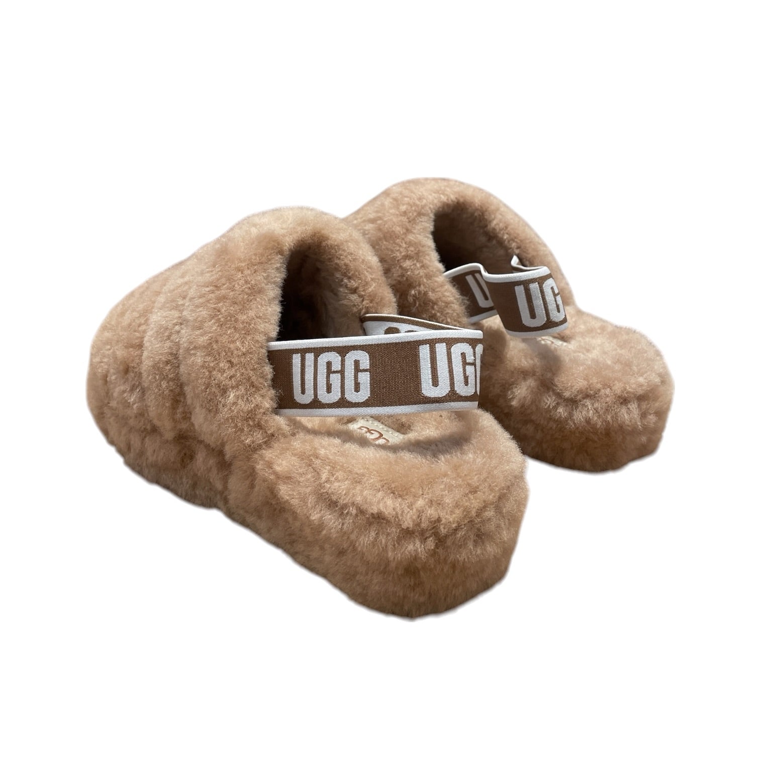 UGG australia/Sandals/US 8/Fake Fur/BEG/Fluffy Yeah Slide Slippers view 2