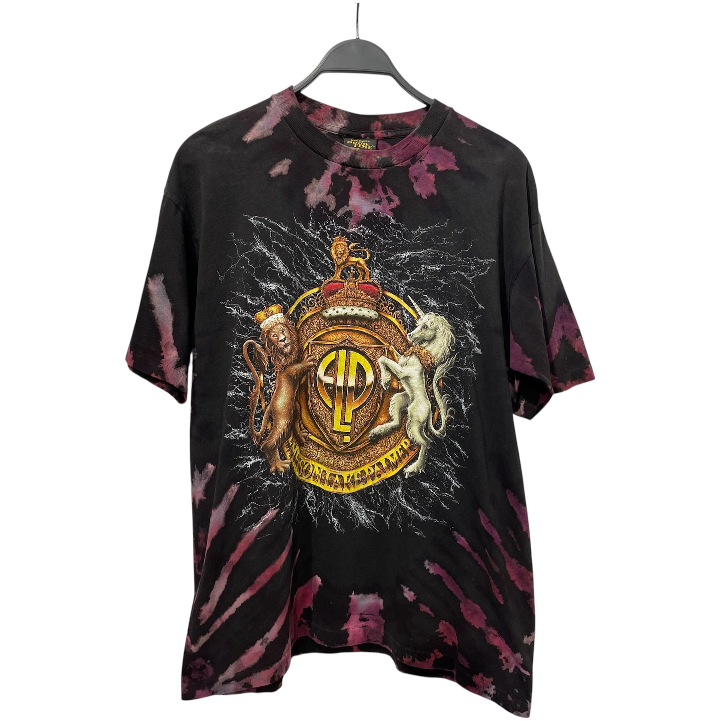 Vintage/T-Shirt/L/Cotton/BLK/All Over Print/93’ Emerson Lake Palmer Tour view 1