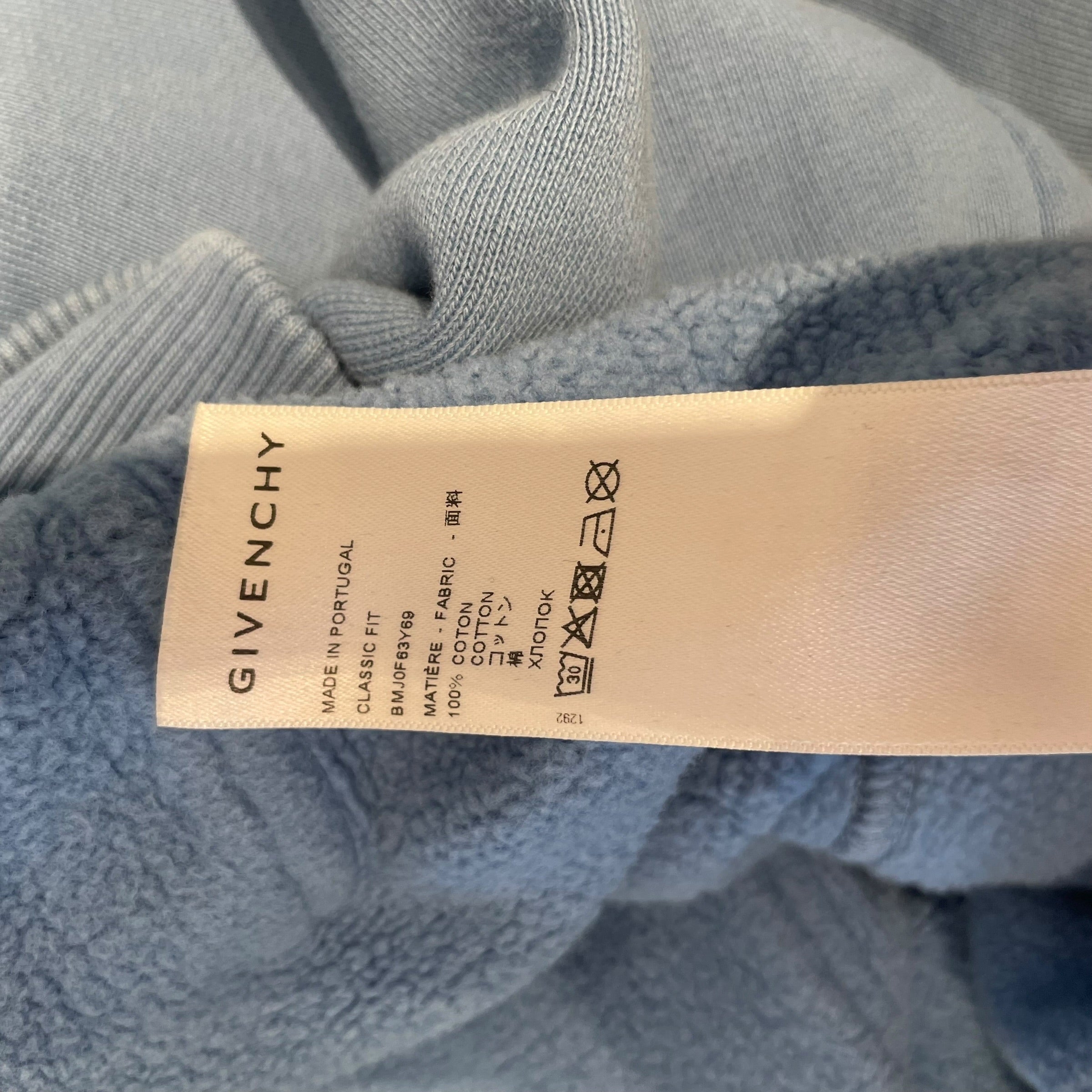 GIVENCHY/Hoodie/S/BLU/Logo Pocket view 4