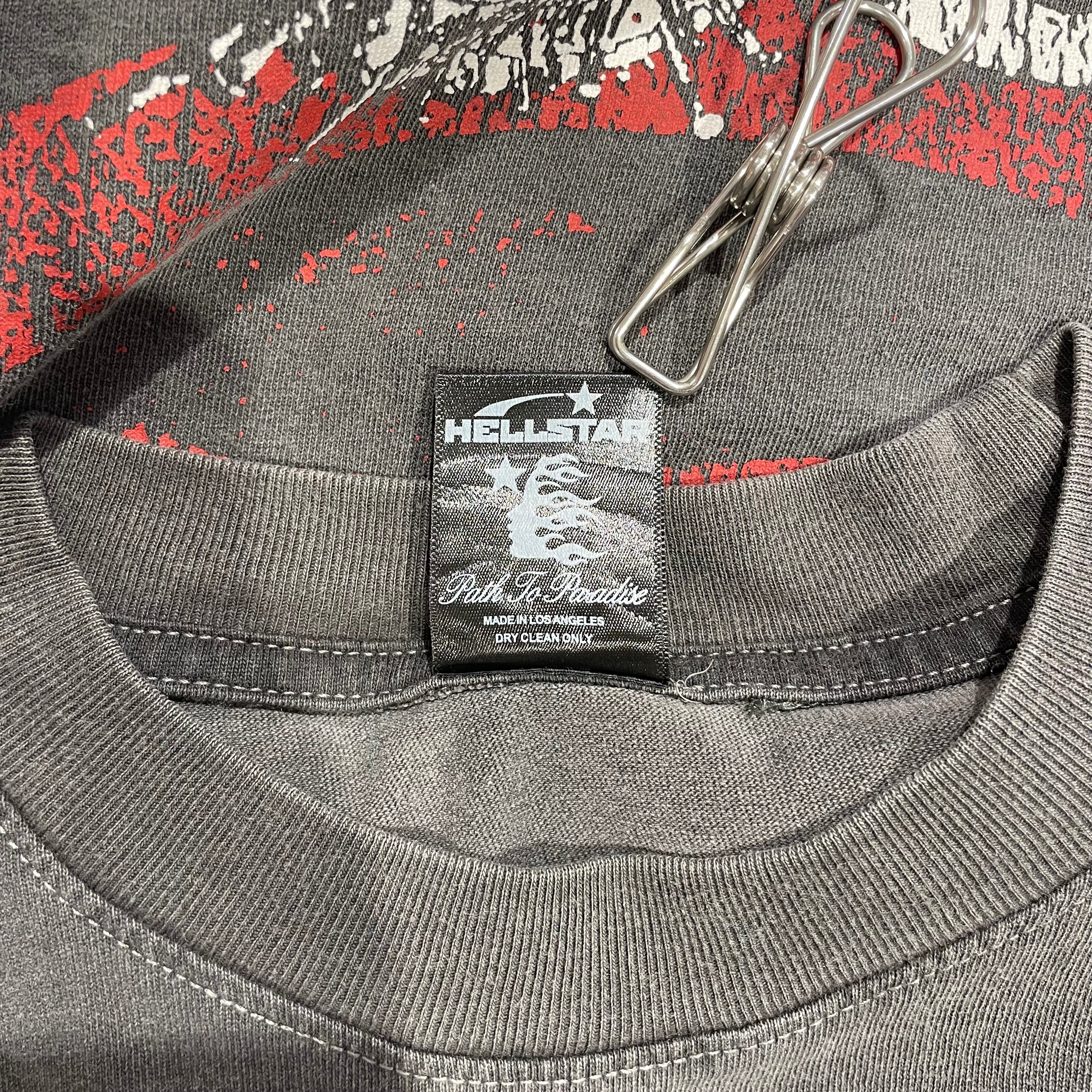 HELLSTAR/T-Shirt/S/Cotton/GRY/ view 4