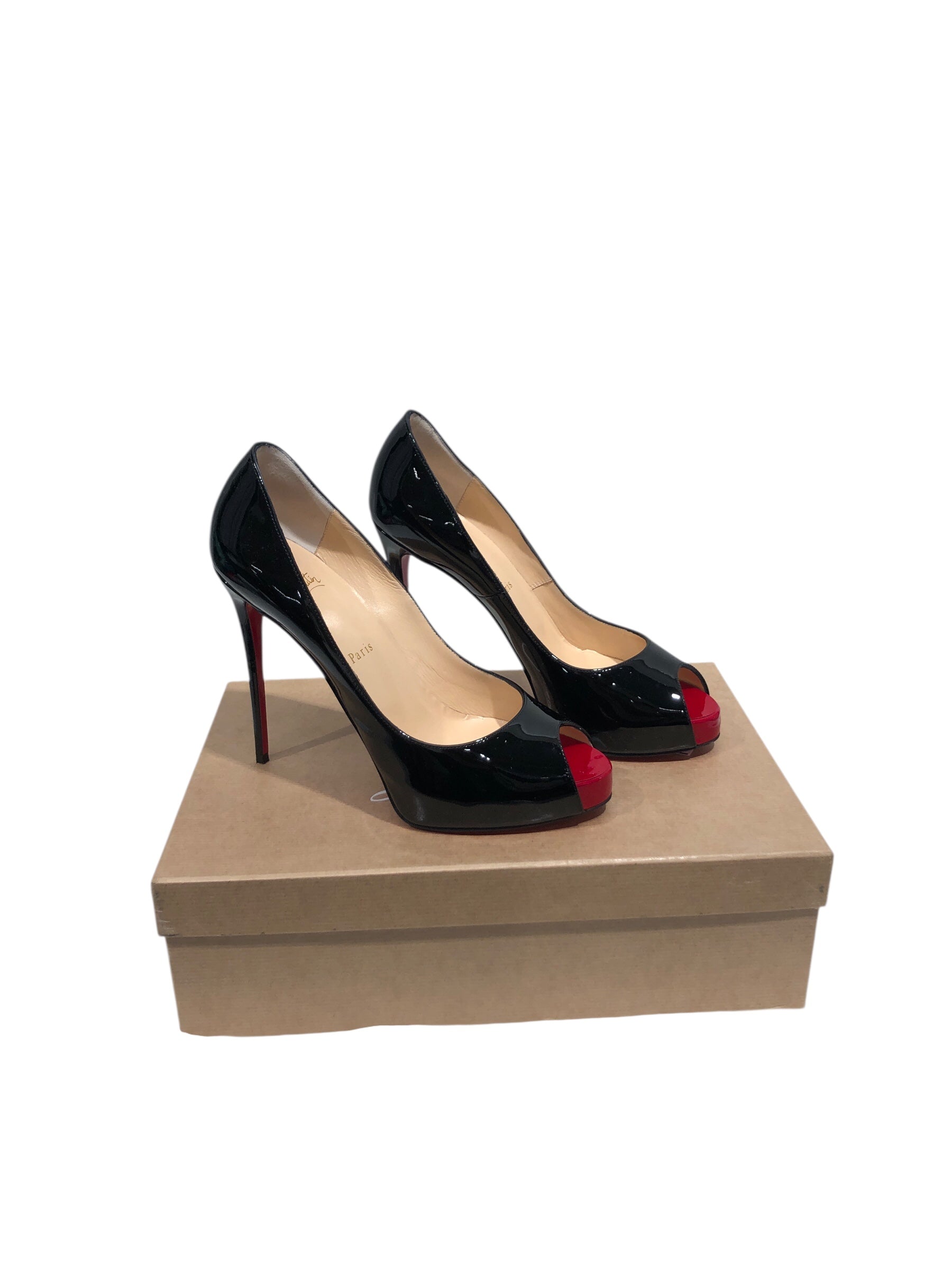 Christian Louboutin/Heels/EU 38.5/BLK/Open-Toe/Louboutin new very prive 120 view 1