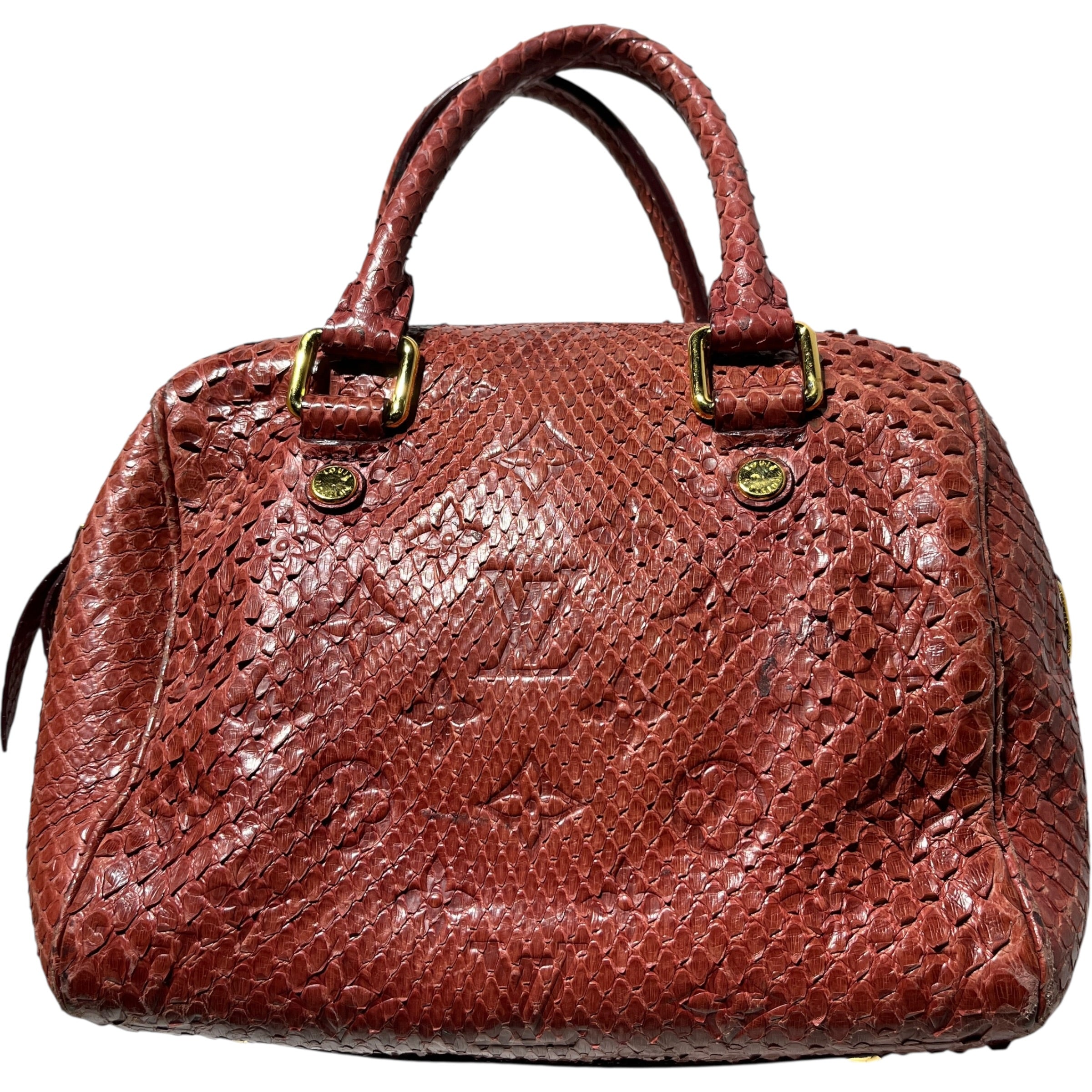 LOUIS VUITTON/Hand Bag/Animal Pattern/Leather/RED/Bandouliere 20 view 3
