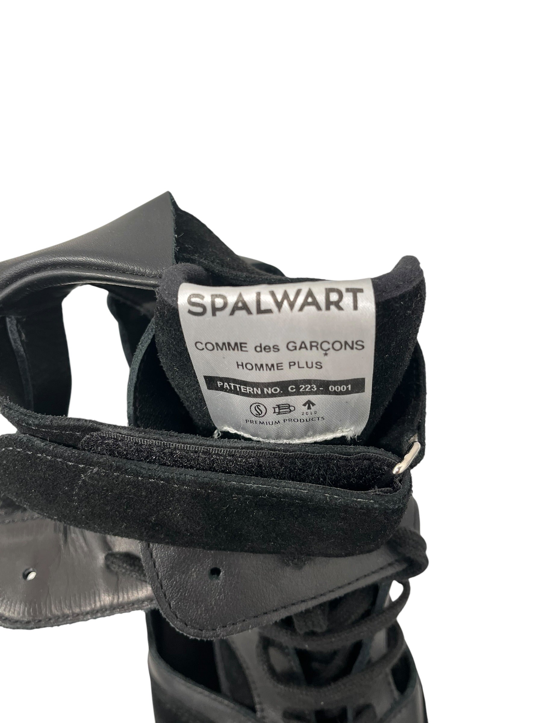SPALWART/COMME des GARCONS HOMME PLUS/Hi-Sneakers/EU 44/Suede/BLK/OPEN SIDES VELCRO STRAPS view 3