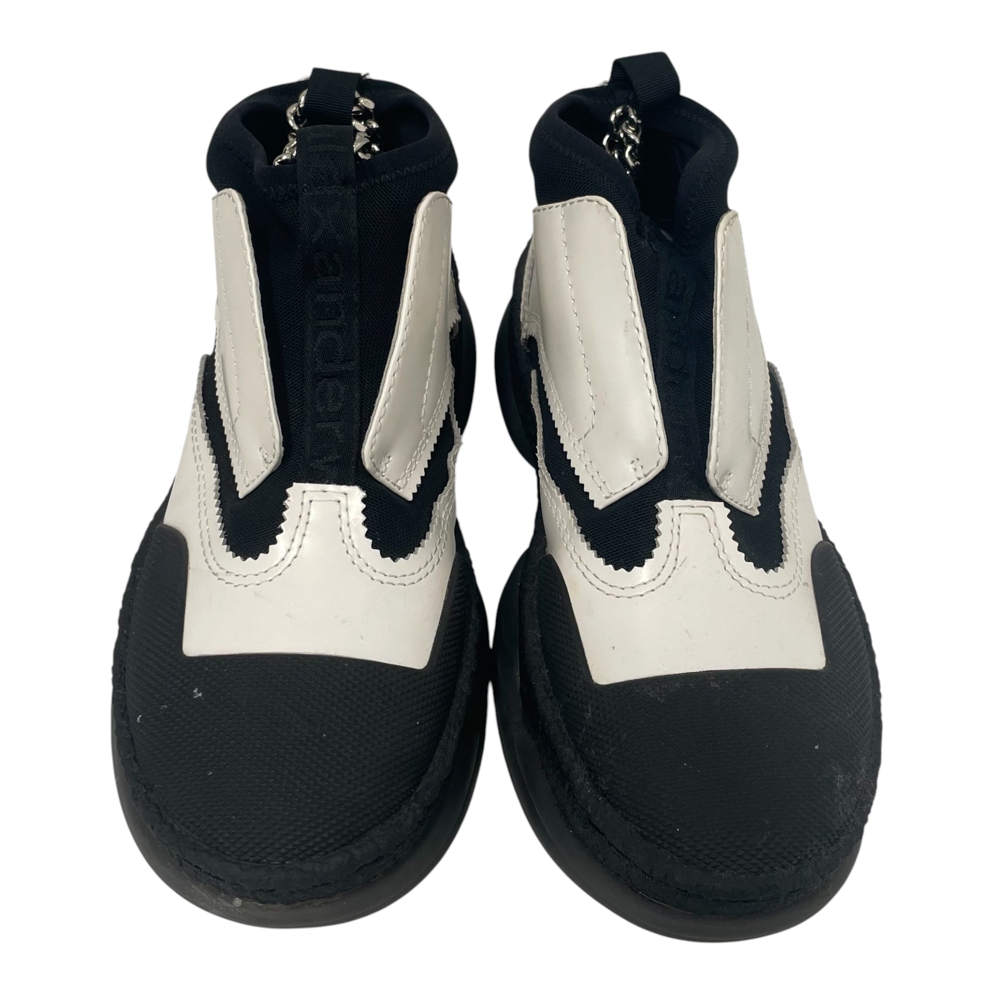 Alexander Wang/Low-Sneakers/US 7/Leather/WHT/BLACKWHITE view 4