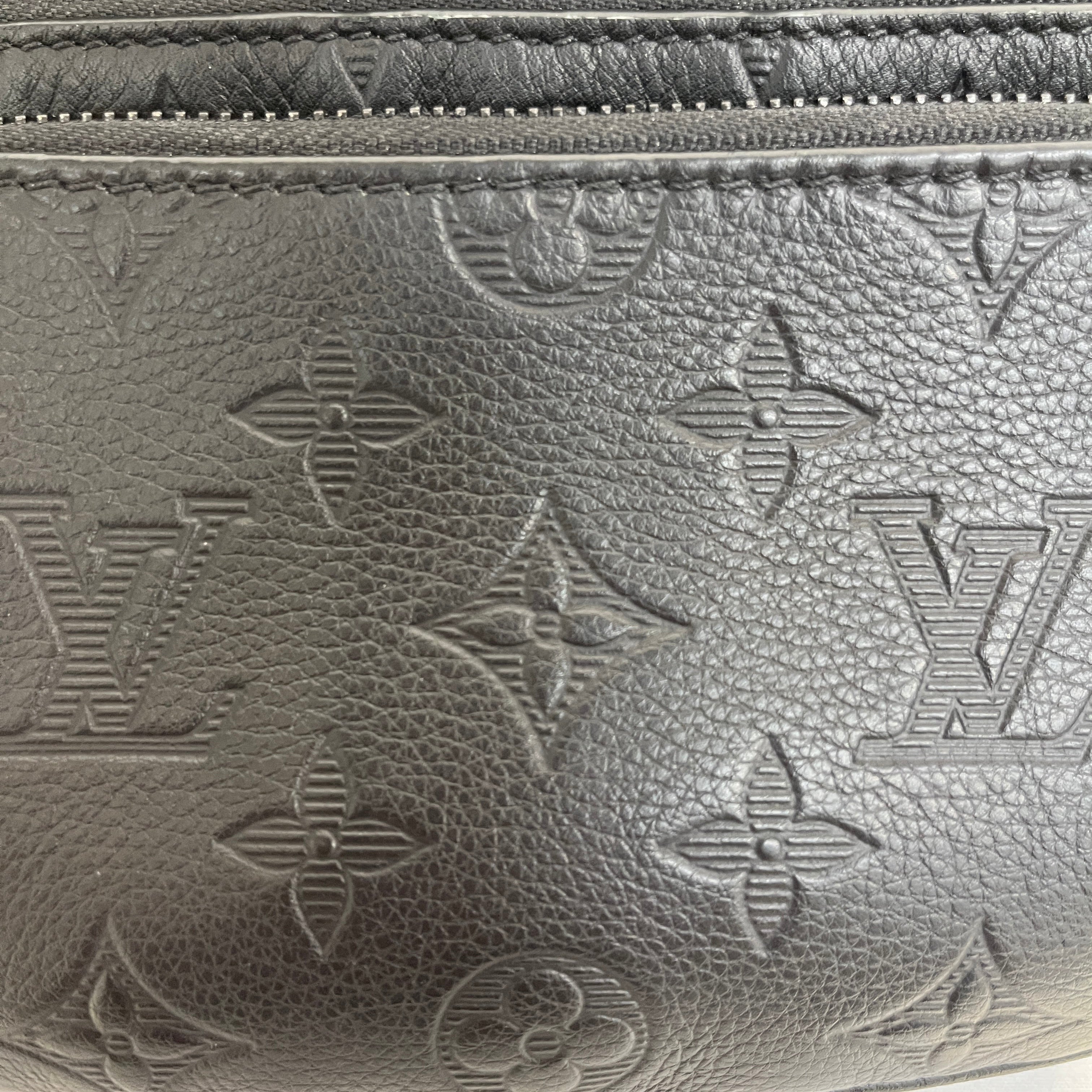LOUIS VUITTON/Bag/Monogram/Cotton/BLK/rush bumbag view 5