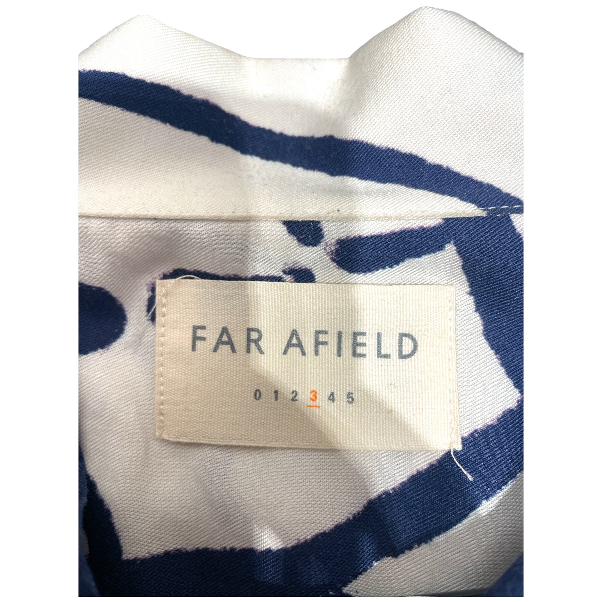 FAR AFIELD/Hawaiian Shirt/3/Cotton/WHT/All Over Print/Busey SS Shirt Clowny view 3