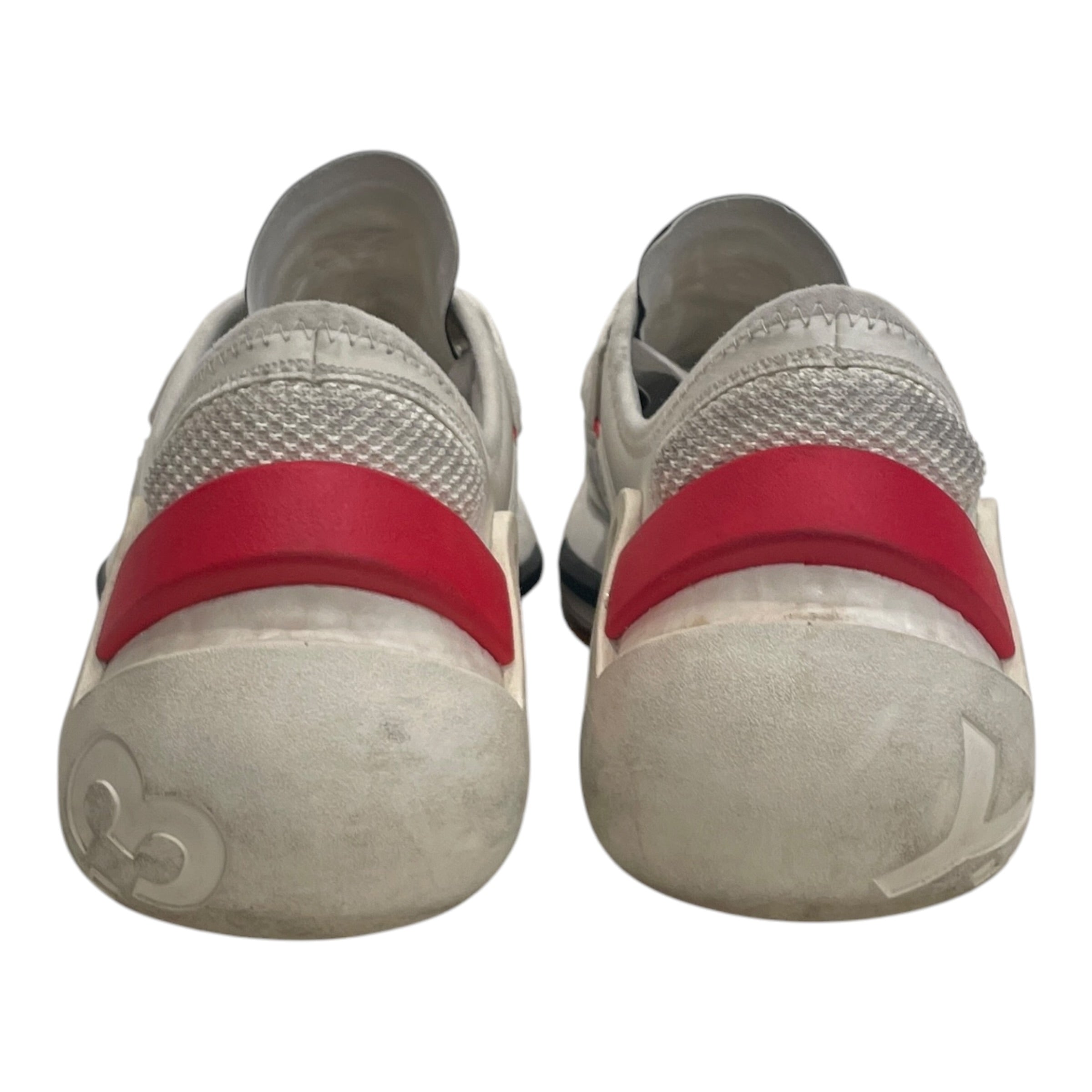 adidas/YOHJI YAMAMOTO/Low-Sneakers/US 8.5/Polyester/WHT/red + black details view 4