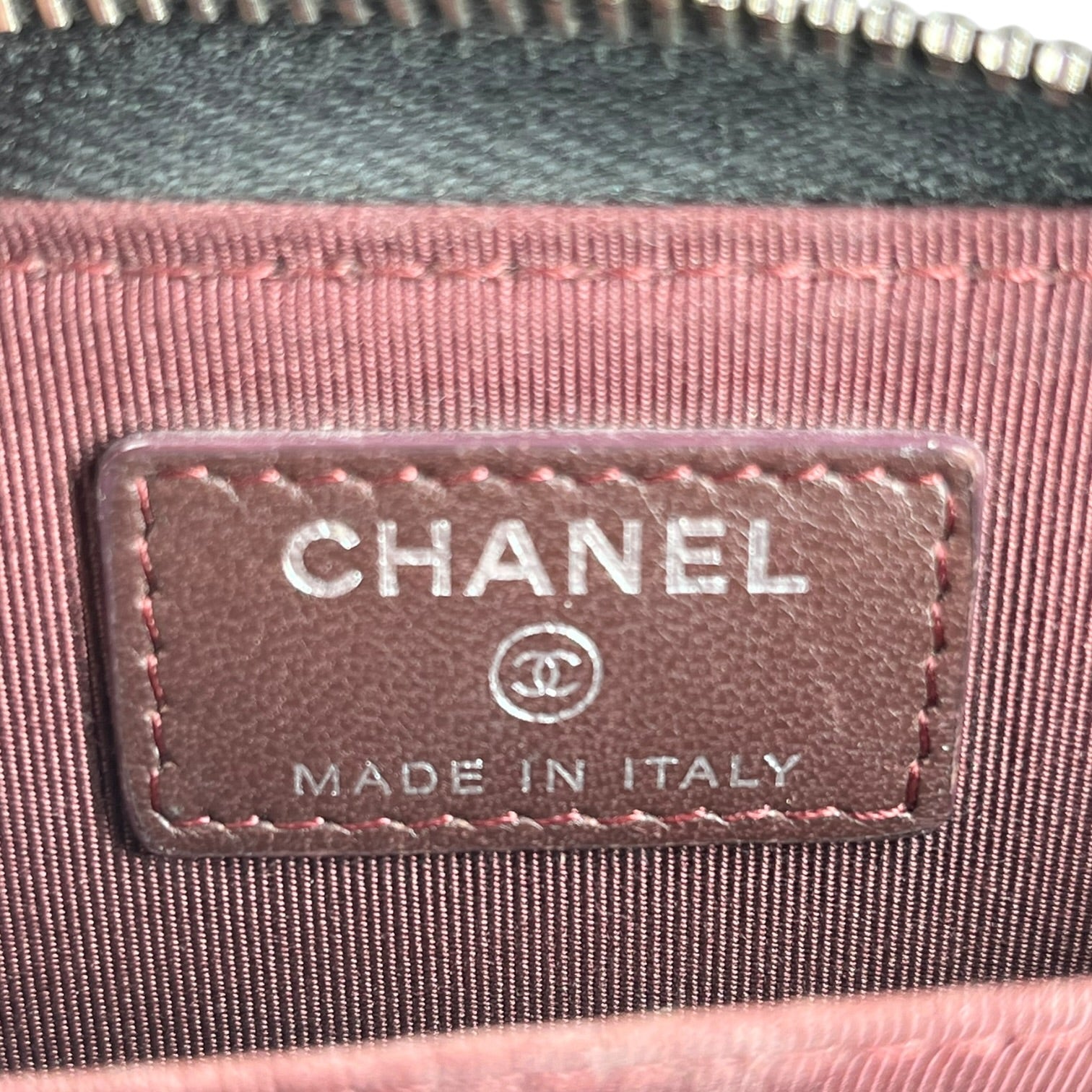 CHANEL/Coin Wallet/Leather/BLK/L's/Quilted lambskin zip coin bag view 6